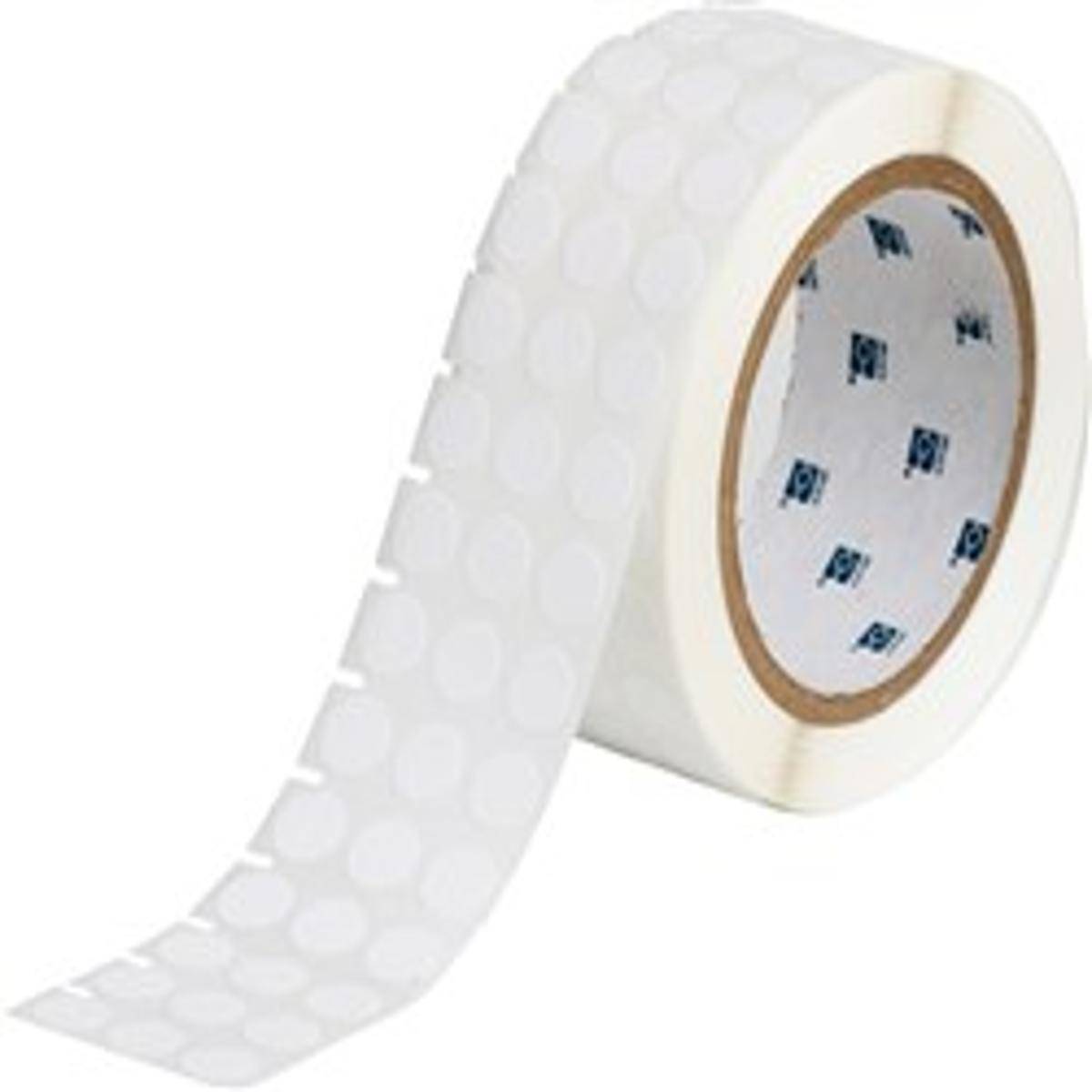 Brady, THT-144-492-3, FreezerBondz II(TM), Weiß, matt, 12.70 mm rund Deckeletikett, permanent, 3-bahnig(3000 E.)