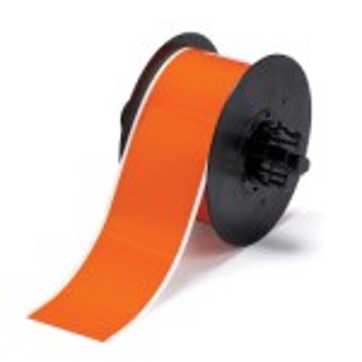 Brady, B30C-2250-584-OR, reflektierendes Vinylband, Orange, glänzend, 57.00 mm x 15.20 m, permanent, Endlos