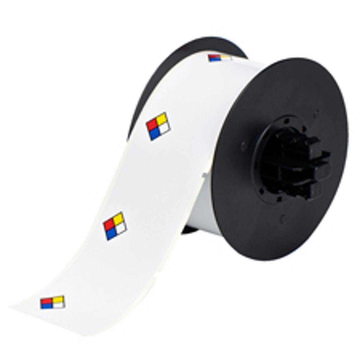 Brady, B30-244-595-NFPA, vorgedruckte Vinyl-Etiketten, Weiß, glänzend, 76.20 x 57.15 mm, permanent, Vordruck: 4-farbigen Diamantmotiv (klein) und Te