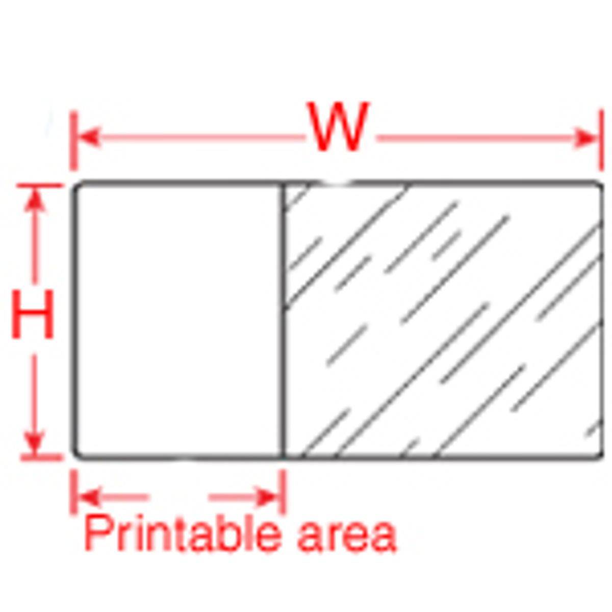 Brady, BPT-632-461, Polyester, Weiß/Transparent, selbstlaminierend, 34.93 x 40.00(45.72) mm, permanent (2000 E.)