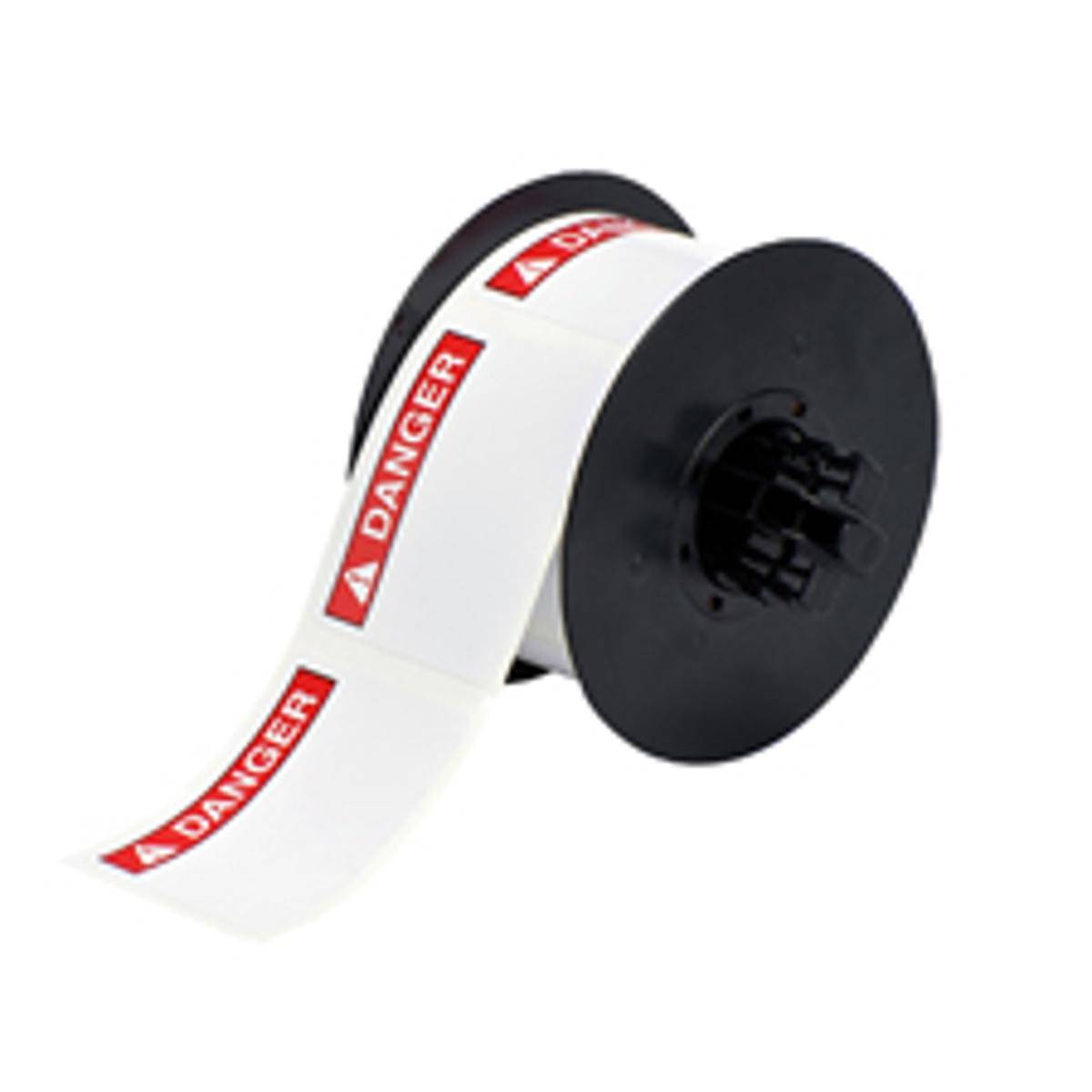 Brady, B30-241-595-ANSIDA, vorgedruckte Vinyl-Etiketten, Rot auf weiß, glänzend, 57.15 x 76.20 mm, permanent, Aufdruck: ANSI-Überschrift - DANGER