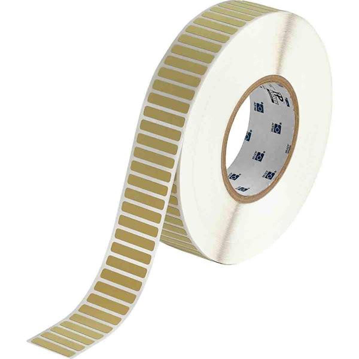 Brady, THT-43-724-10, Polyimid, Beige, matt, 31.75 x 6.35 mm, permanent (10000 E.)
