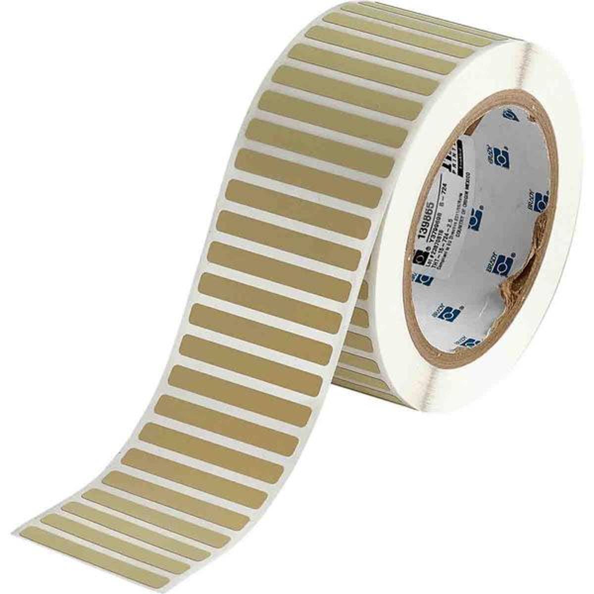 Brady, THT-15-724-2.5, Polyimid, Beige, matt, 50.80 x 6.35 mm, permanent (2500 E.)