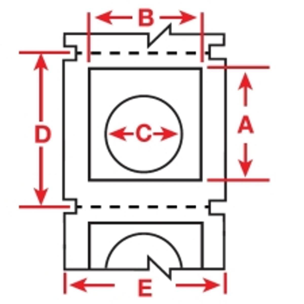 Brady, B30EP-167U-593-WT, EPREP (neu), Polyester, Weiß, glänzend, 38.10 x 30.48 mm, mit Loch (22.50 mm Durchmesser) permanent (200 E.)