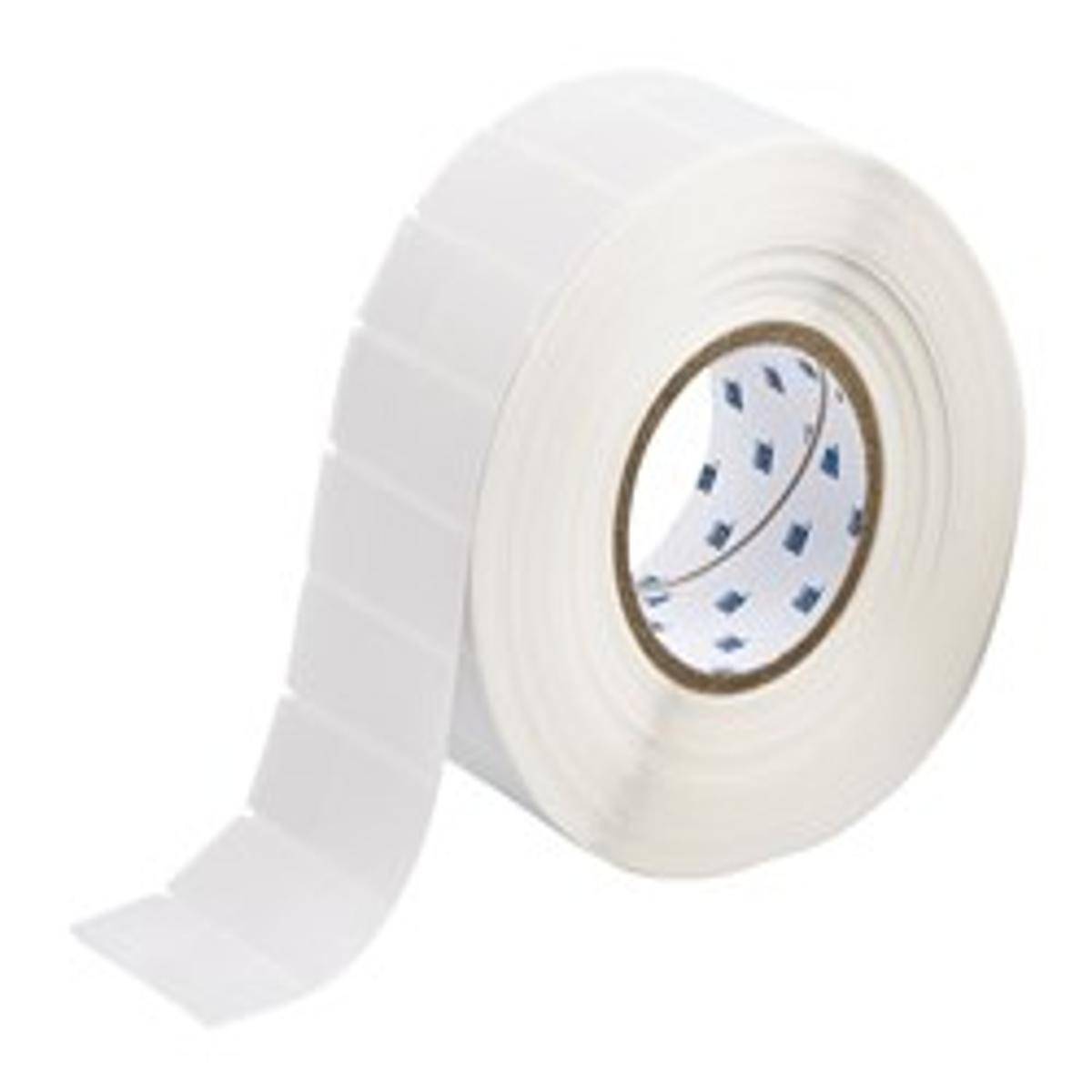 Brady, THT-131-461-3, Polyester, Weiß/Transparent, selbstlaminierend, 25.40 x 25.40(66.68) mm, permanent (3000 E.)