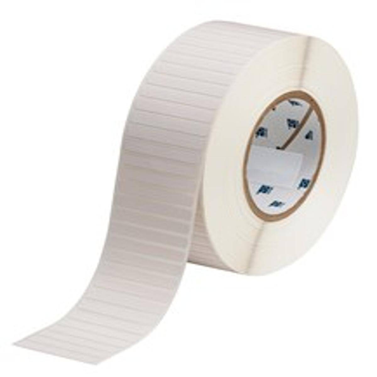 Brady, THT-48-729-10, Niedrigprofil-Polyimid, Weiß, matt, 50.80 x 6.35 mm, permanent (10000 E.)