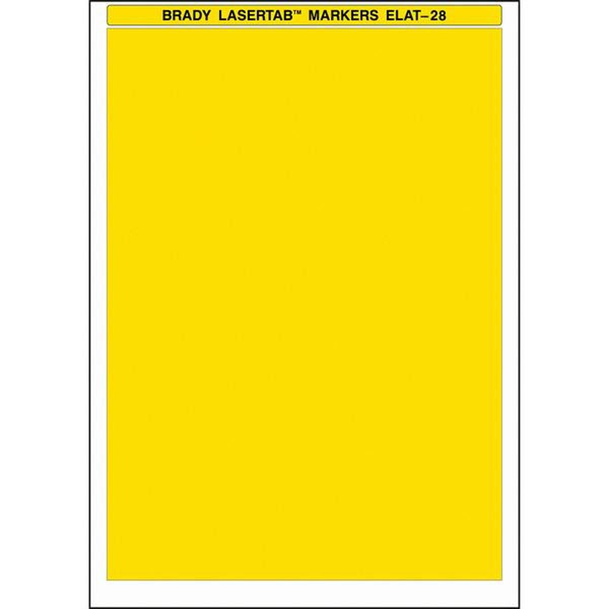 Brady, ELAT-28-747-YL, Polyester, Gelb, 210 x 297 mm, dauerh. klebend, DIN A4 (1 VE=25 Bögen)