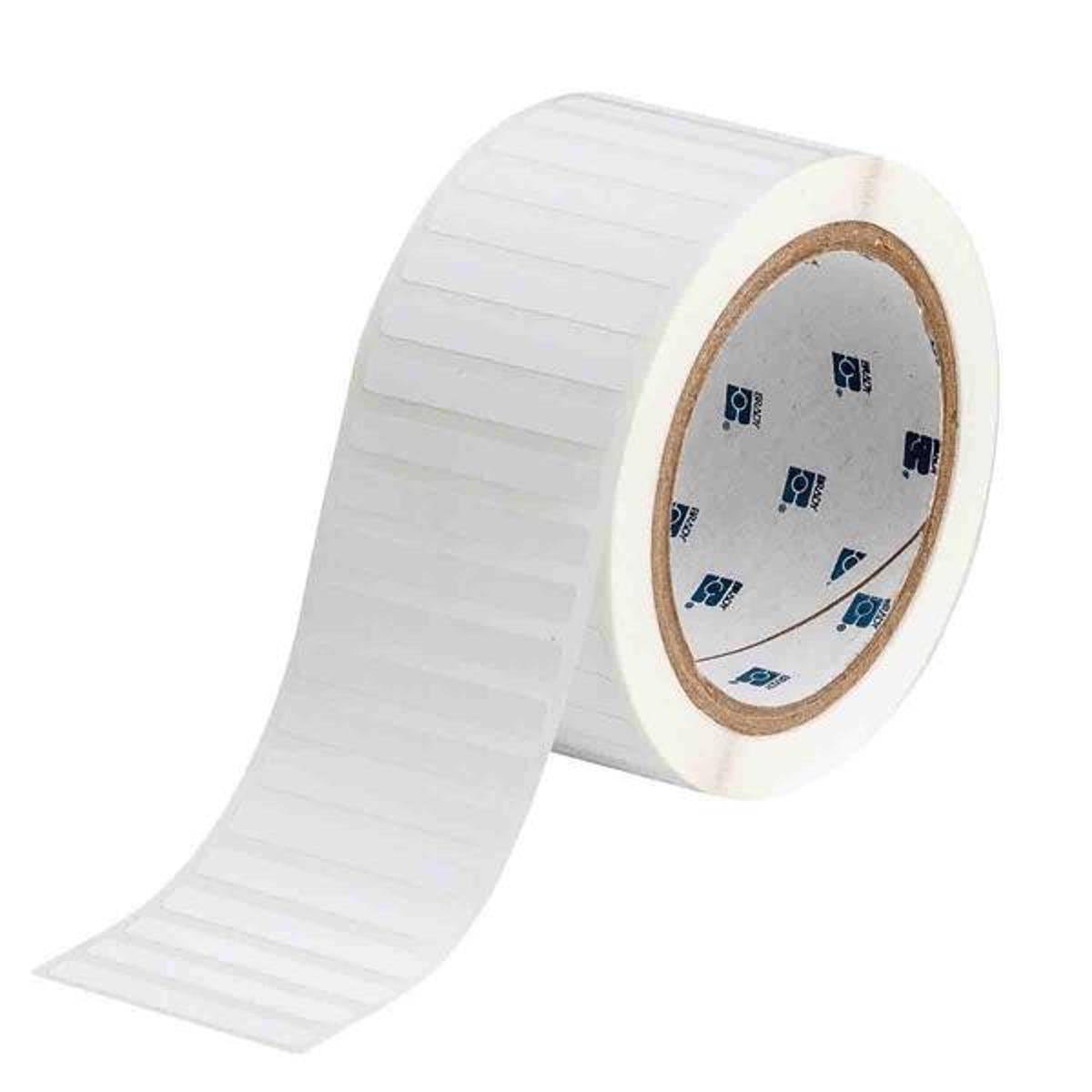 Brady, THT-15-7351-2.5, fälschungssicher Vinyl, matt, Weiß, 50.80 x 6.35 mm, permanent (2500 E.)