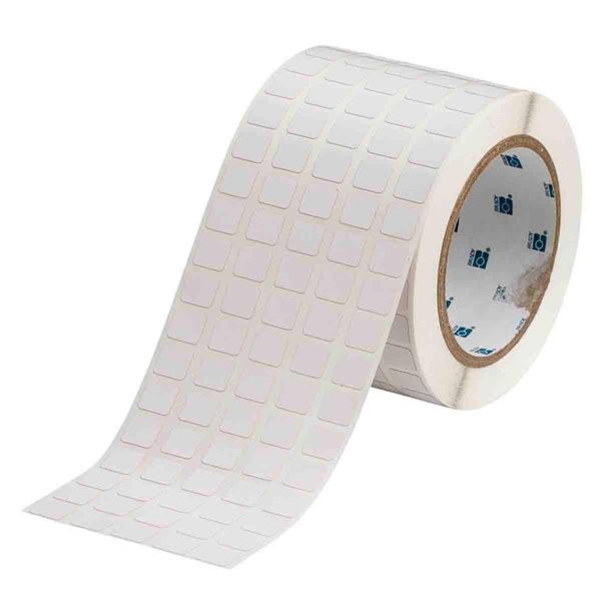 Brady, THT-12-719-10, Spannungsableitendes Polyimid, Weiß, matt, 12.70 x 11.10 mm, permanent, 5-bahnig (10000 E.)