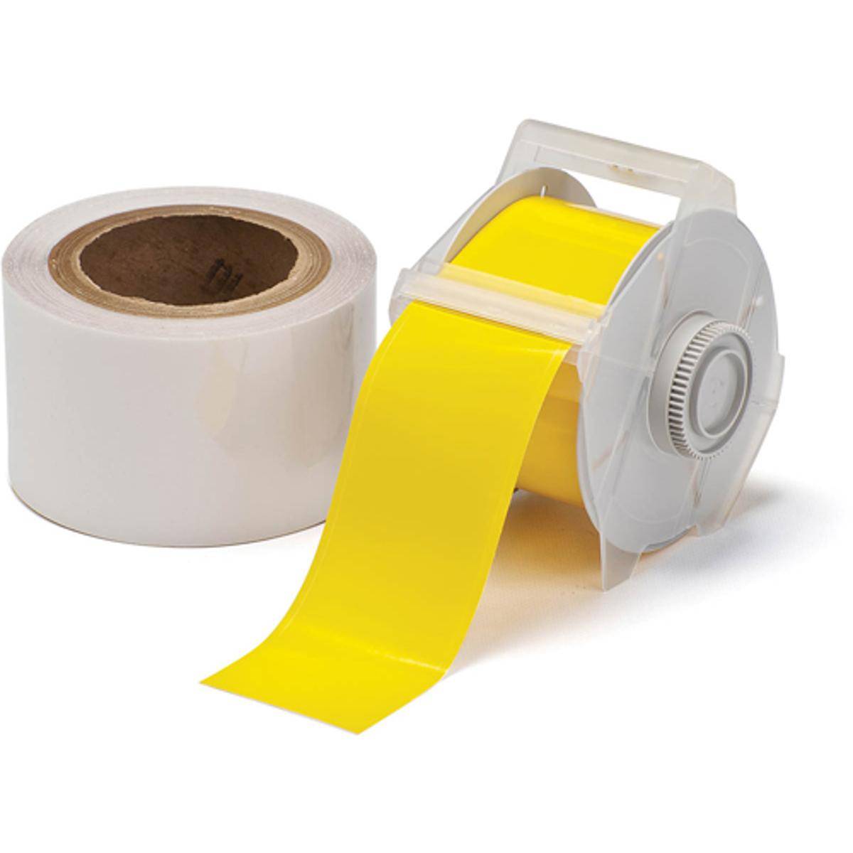 Brady, GlobalMark Toughstripe Labels, B-483, Polyester, Gelb, glänzend, 57,15mm x 30m, extra stark haftend, mit Laminat (B-634), Endlos (1 VE = 1 Rol