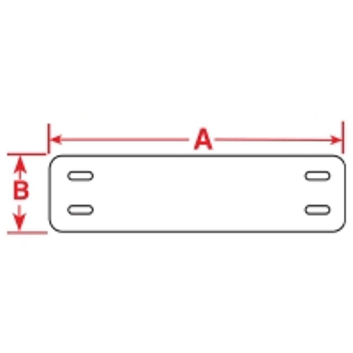 Brady, B33-75x10-7643-BK, Heatex Schilder, Schwarz, 75 x 10 mm, für BBP33 (750 St.)