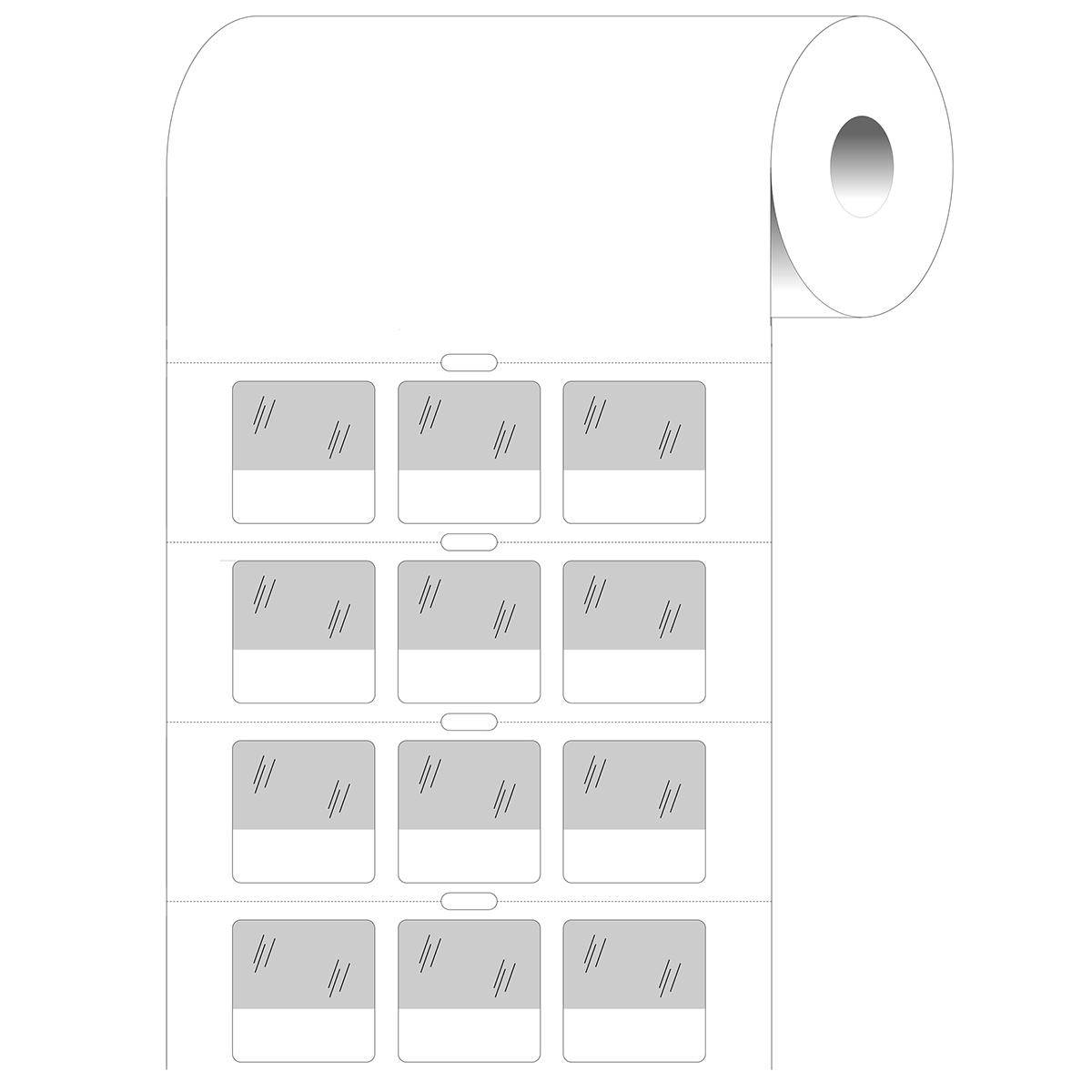 Brady, BPT-211-427, Vinyl, Weiß/Transparent, selbstlaminierend, 25.40 x 9.53(25.40) mm, 3-bahnig, Kabeldurchmesser 2.70 - 5.10 mm (3000 E.)