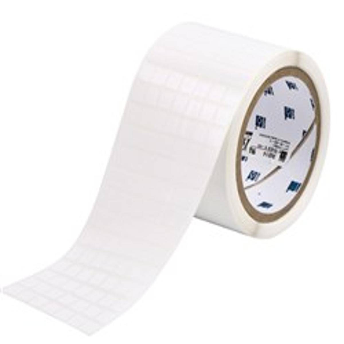 Brady, THT-38-423-10, Polyester, Weiß, 9.53 x 9.53 mm, permanent, 7-bahnig (10000 E.)