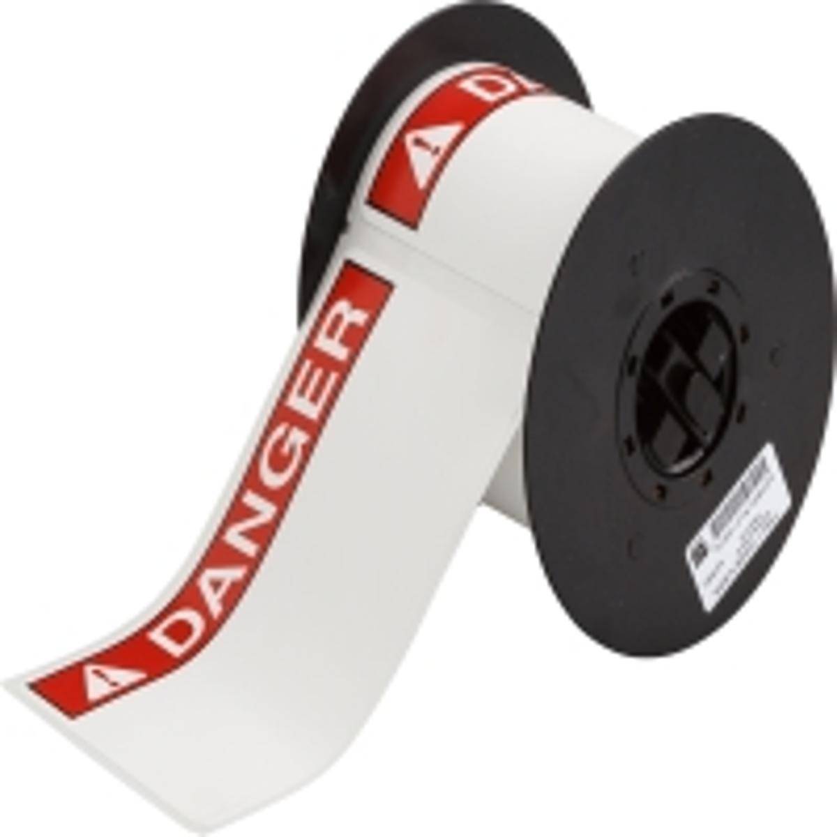 Brady, B30-25-854-DANG, Toughwash-Etiketten, Polyester, Rot auf weiß, matt, 101.60 x 152.40 mm, Aufdruck: GEFAHR - Englisch, stark klebend, mit