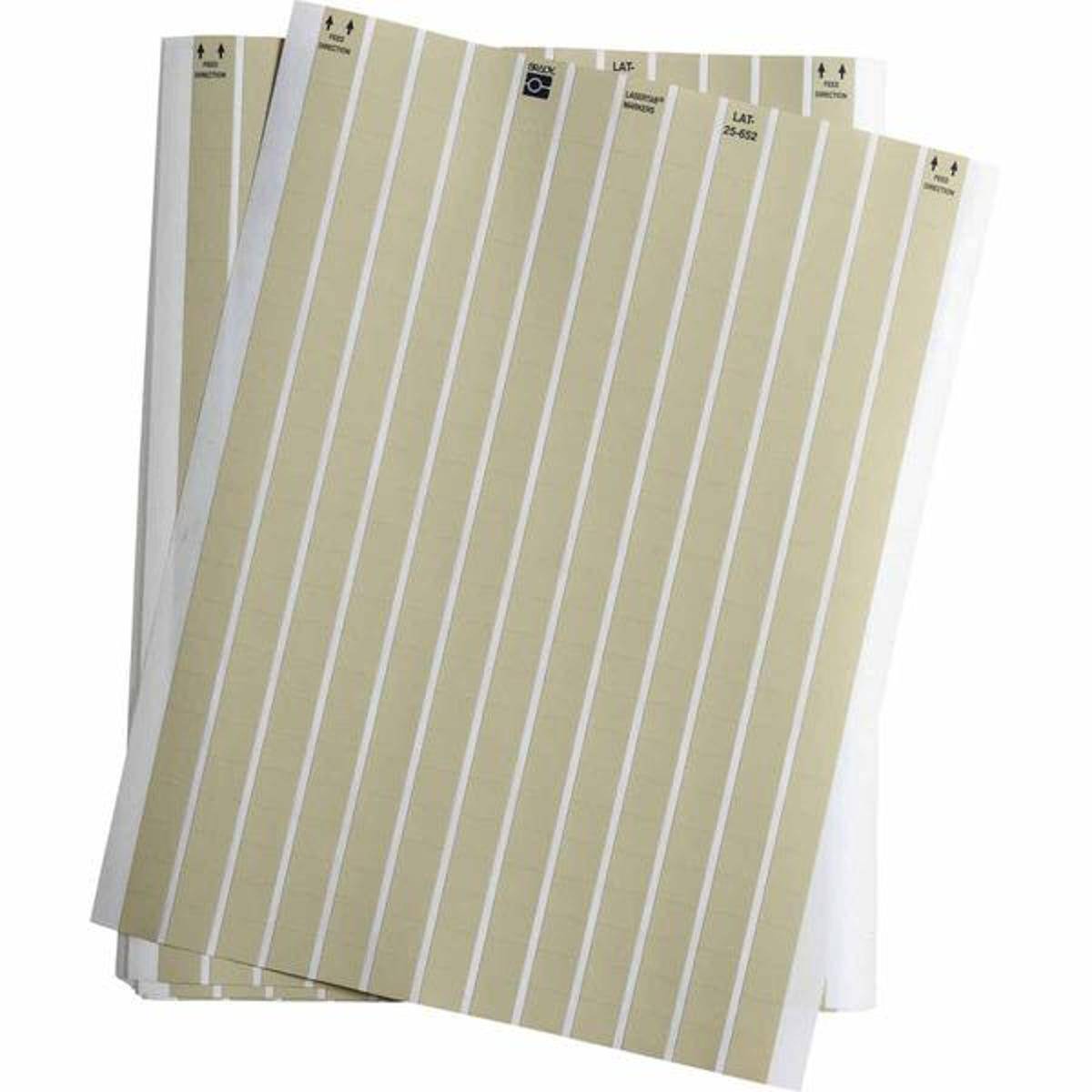 Brady, LAT-25-652-10, Polyimid, matt, Beige, 12.70 x 11.10 mm, dauerhaft klebend, US-Letter, 13-bahnig (10.010 E.)