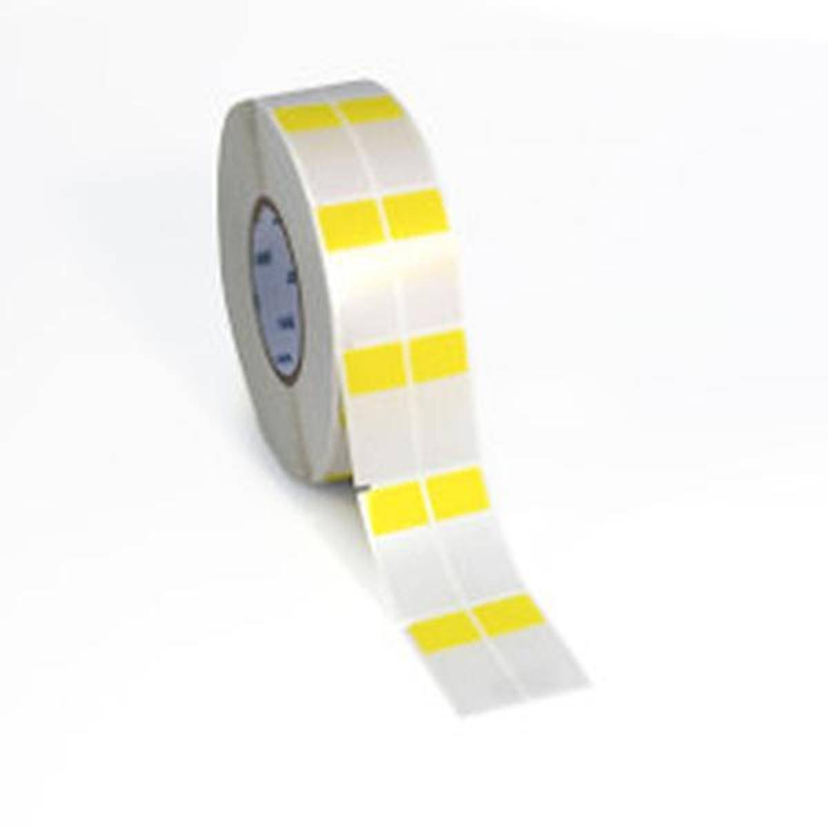 Brady, THT-75-427-3-YL, selbstlaminierendes Vinyl, Gelb/Transparent, 25.40 x 19.05(57.15) mm, permanent, 2-bahnig, für Kabeldurchmesser v. 6.10 - 12.