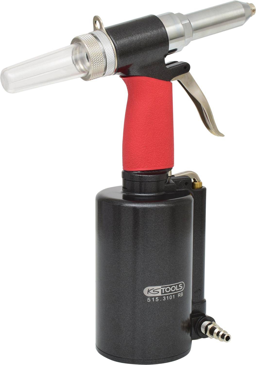 KS TOOLS Druckluft-Blindniet-Pistole, 2,4-3,2-4-4,8-5,6-6,4mm