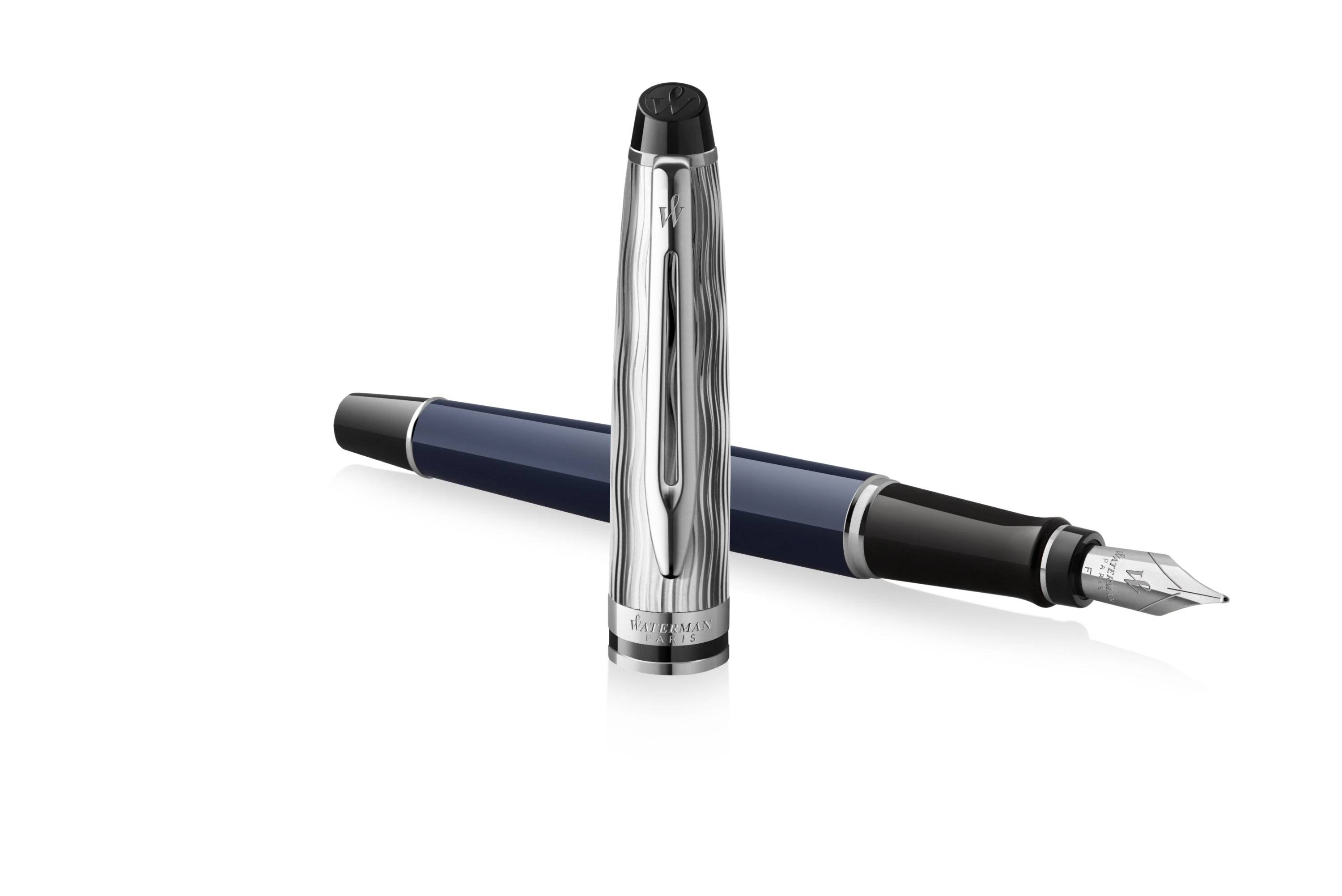Waterman Expert, Blau, Blau, Lack, Medium, Geschenkbox, 1 Stück(e)