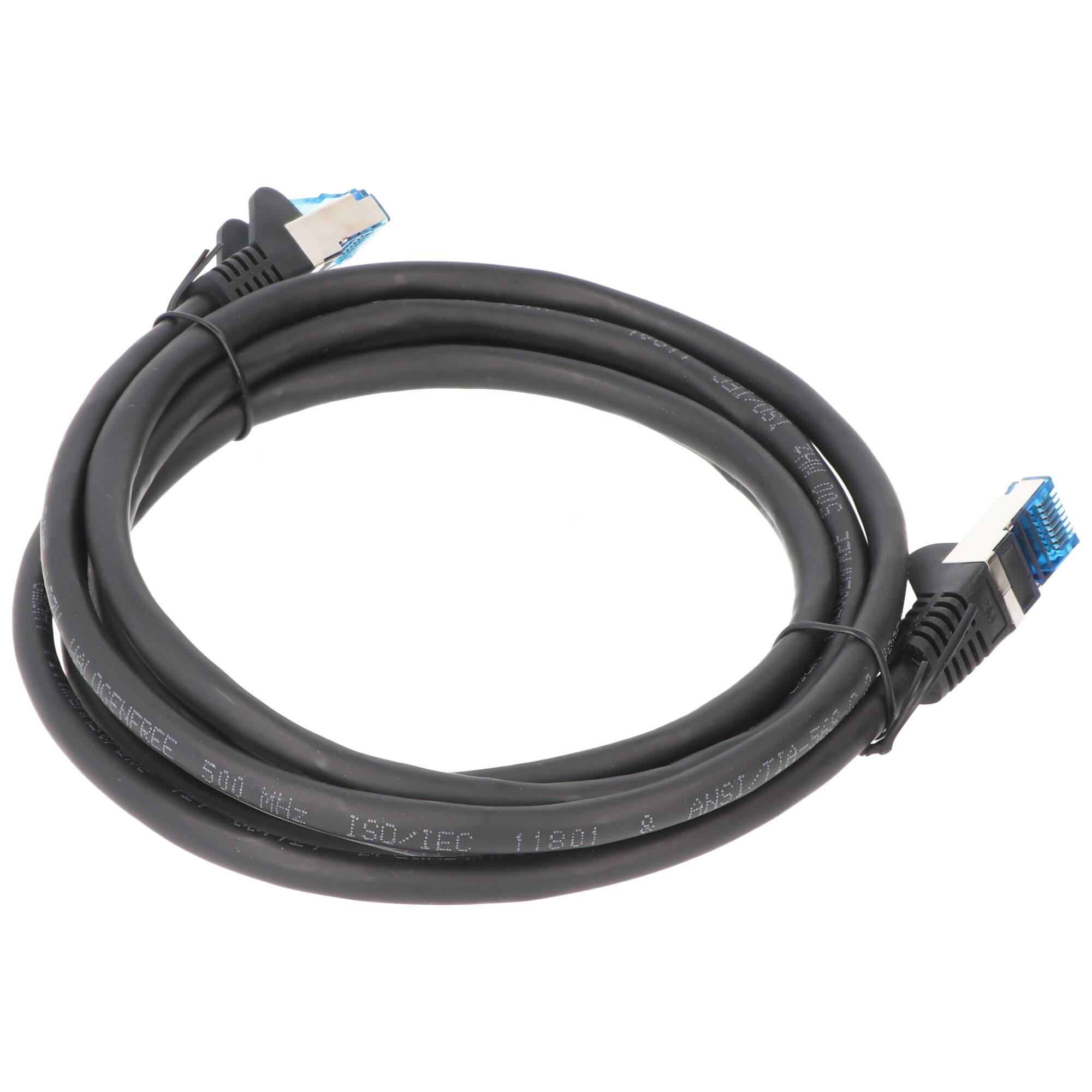 Goobay CAT 6A Patchkabel, S/FTP (PiMF), Schwarz