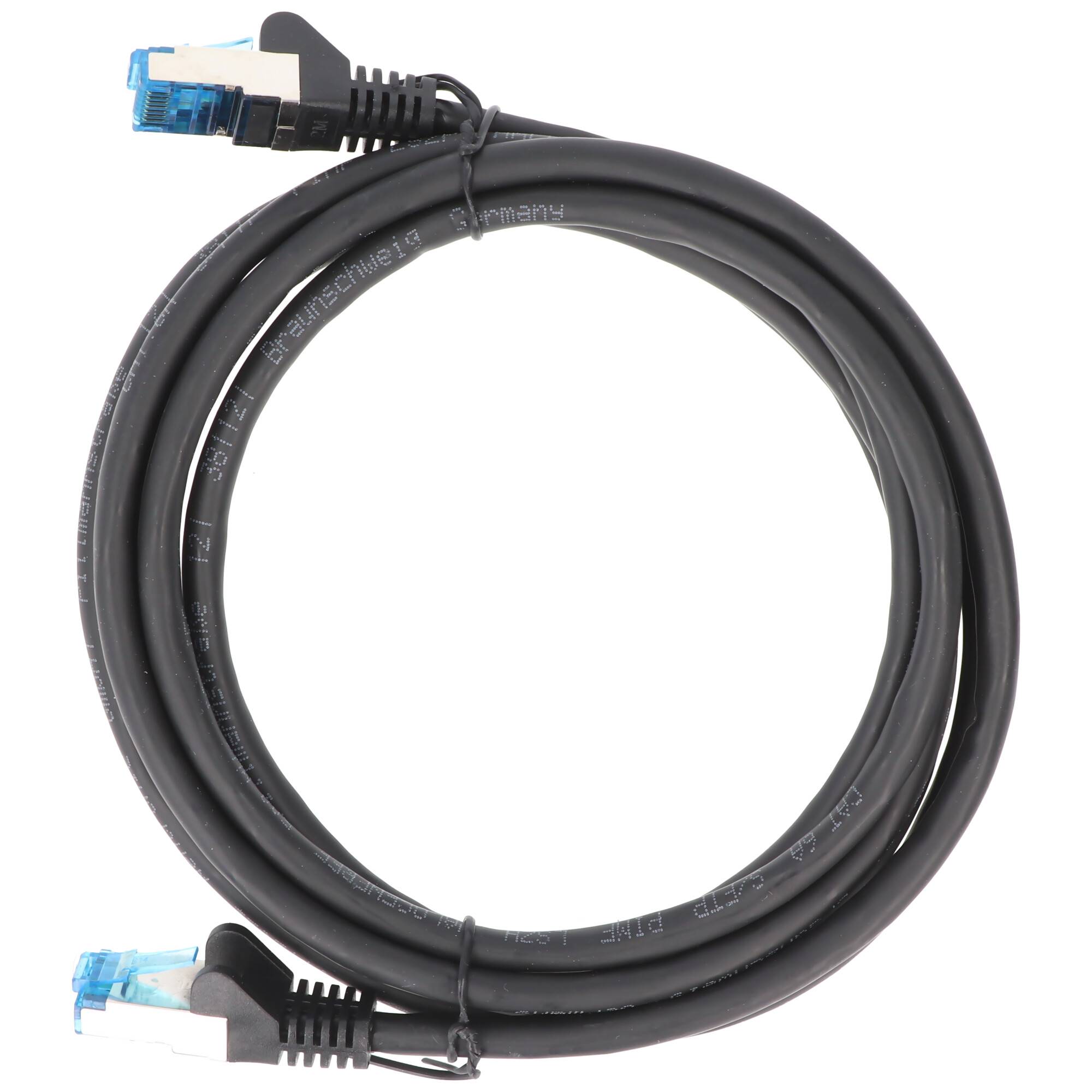 Goobay CAT 6A Patchkabel, S/FTP (PiMF), Schwarz