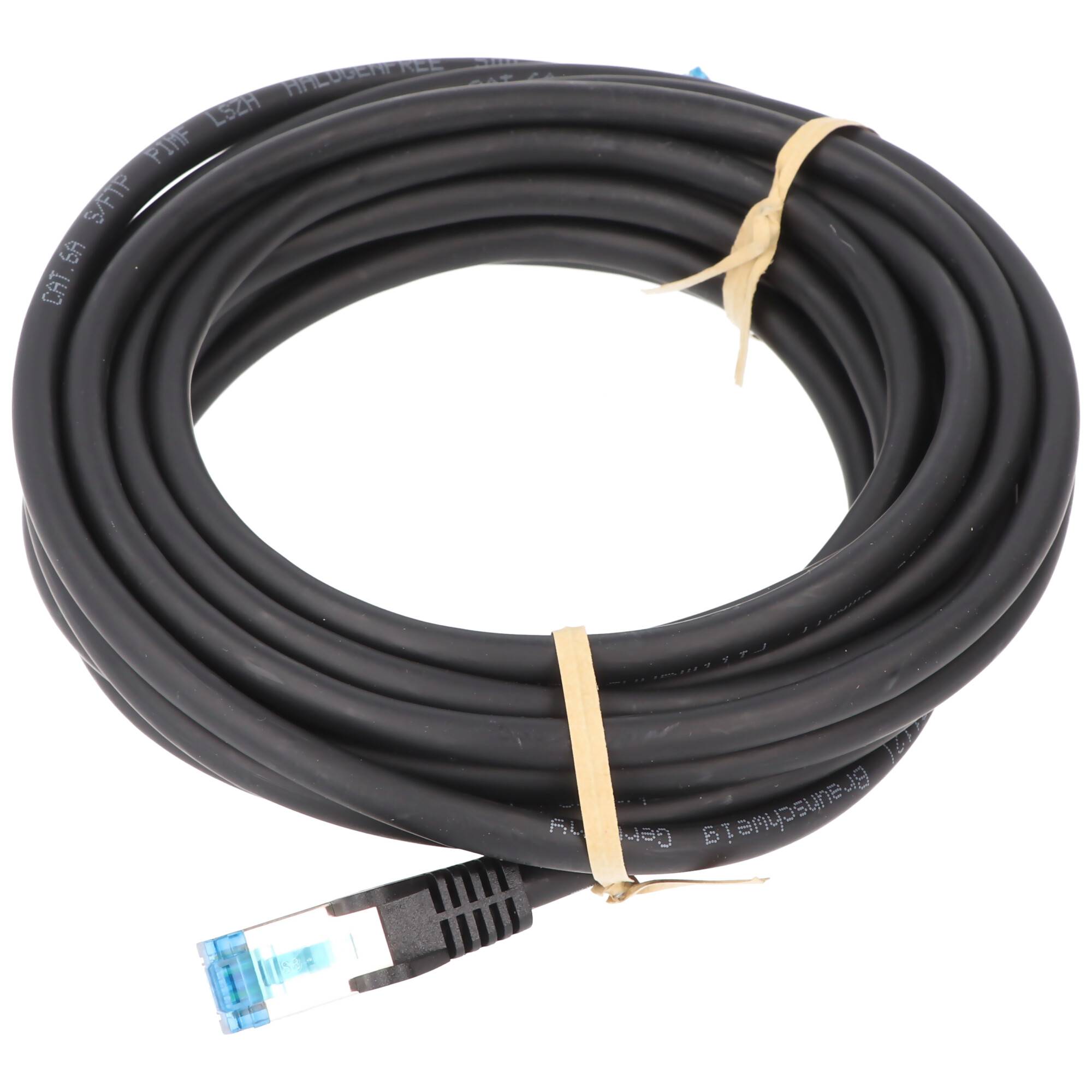 Goobay CAT 6A Patchkabel, S/FTP (PiMF), Schwarz 10 m