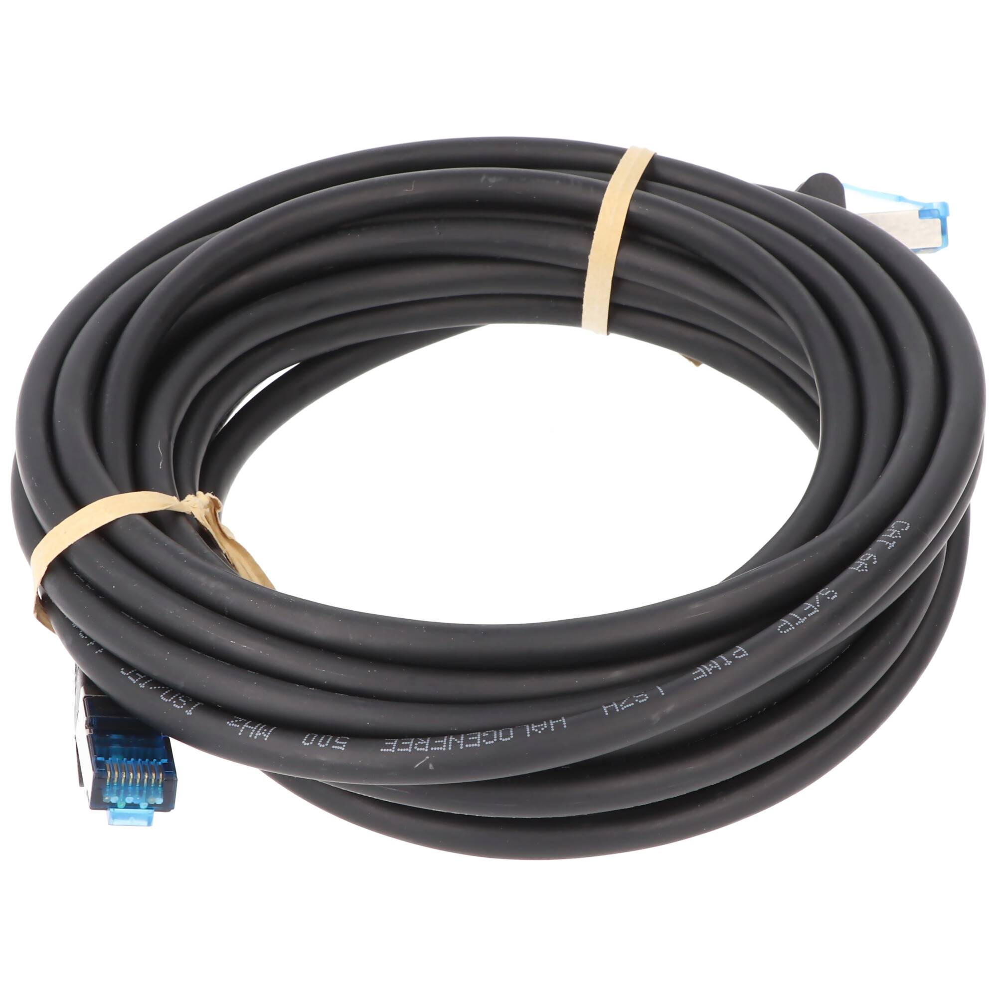 Goobay CAT 6A Patchkabel, S/FTP (PiMF), Schwarz 1 m