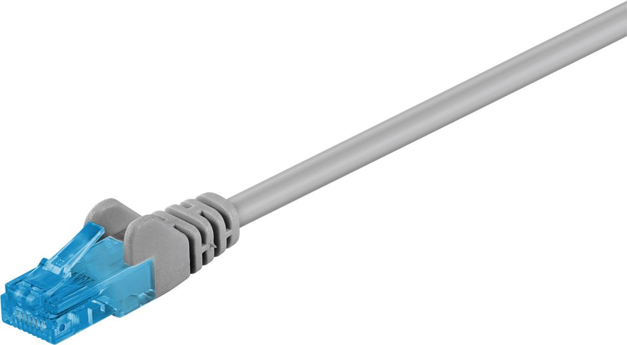 Goobay CAT 6A Patchkabel, U/UTP, Grau 50 m