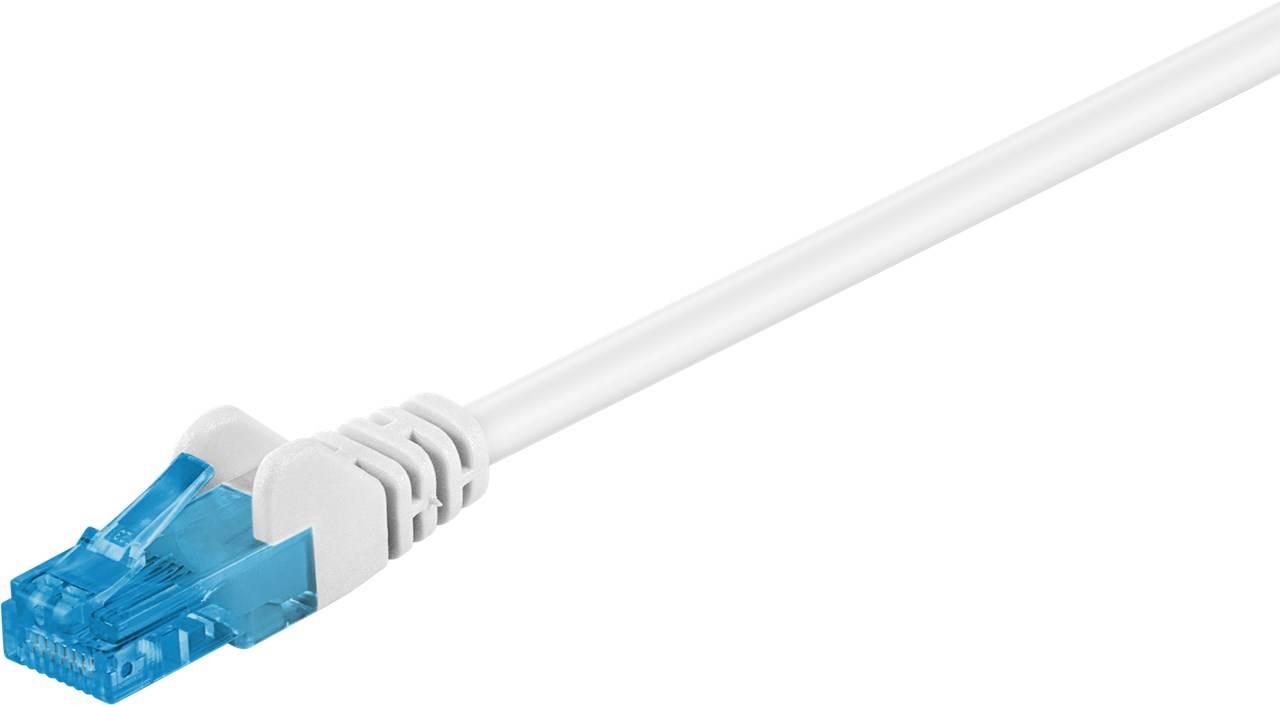 Goobay CAT 6A Patchkabel, U/UTP, weiß 20 m