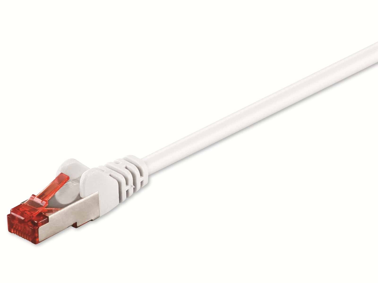 GOOBAY CAT.6 Netzwerkkabel, S/FTP, PIMF, CU, LSZH, weiß, 0,25 m