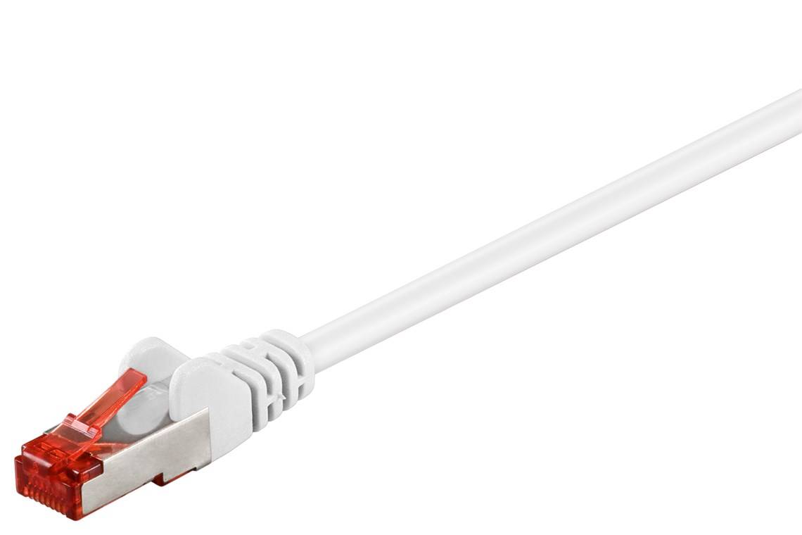 Goobay CAT 6 Patchkabel, S/FTP (PiMF), weiß 7,5 m