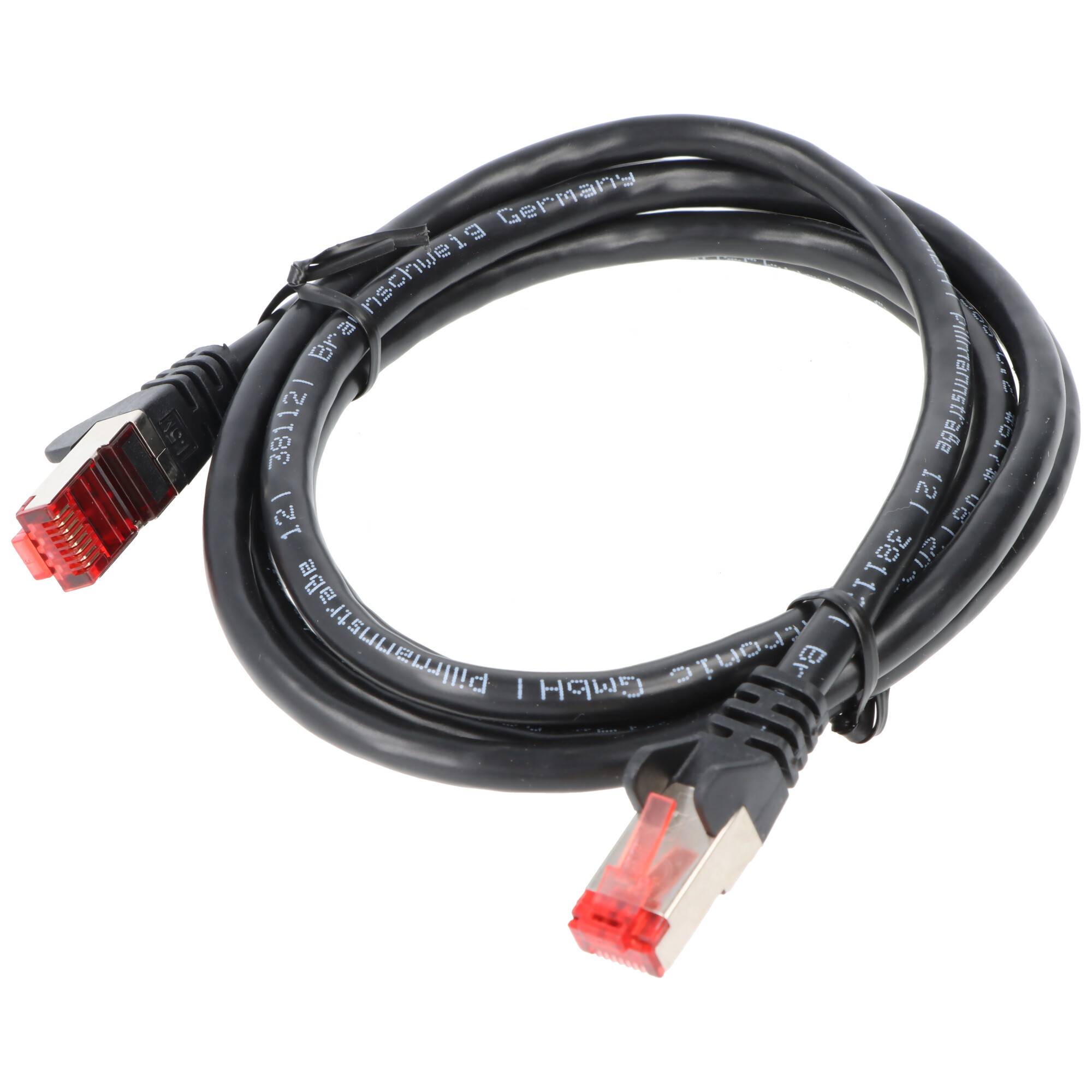 Goobay CAT 6 Patchkabel, S/FTP (PiMF), Schwarz 7,5 m