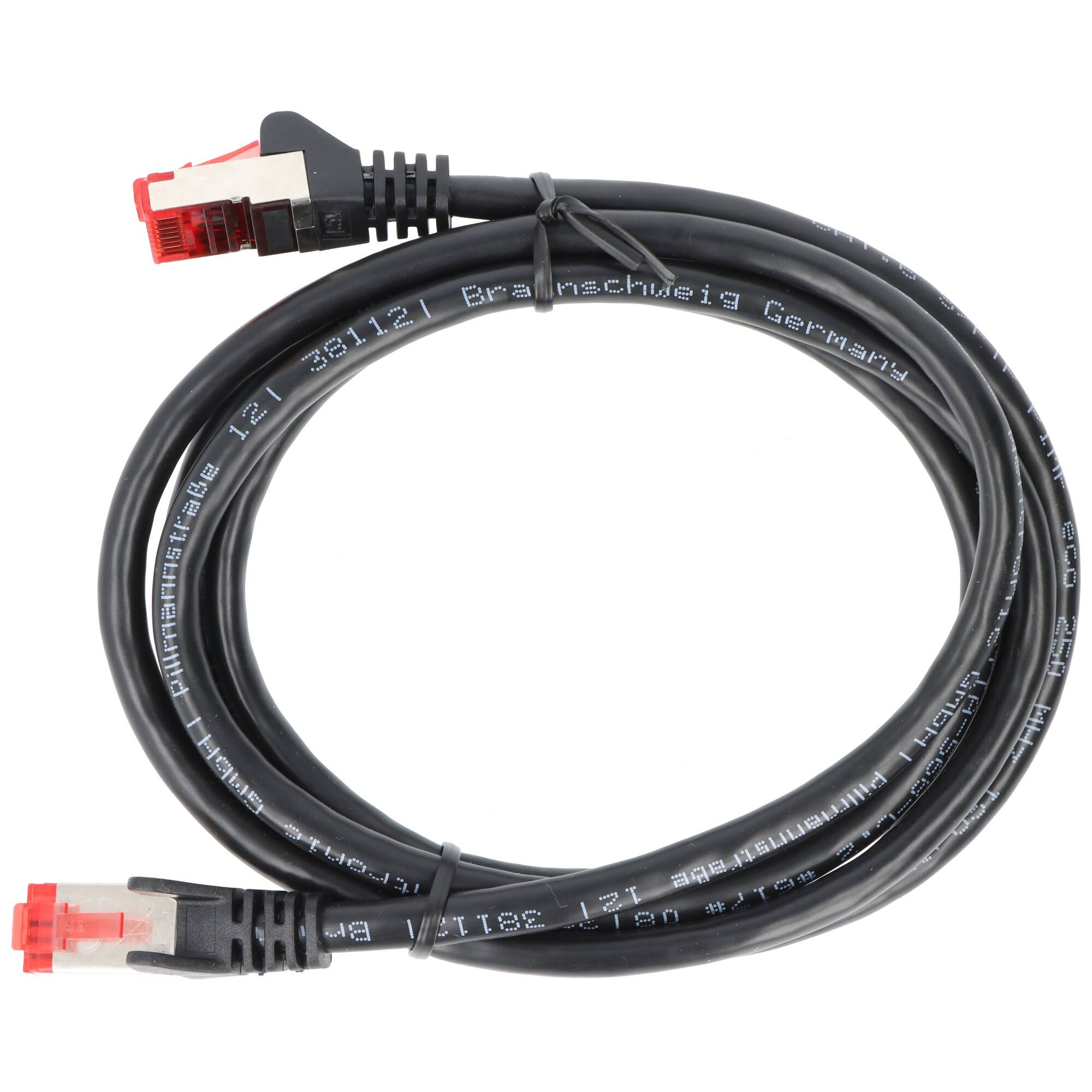 Goobay CAT 6 Patchkabel, S/FTP (PiMF), Schwarz 7,5 m