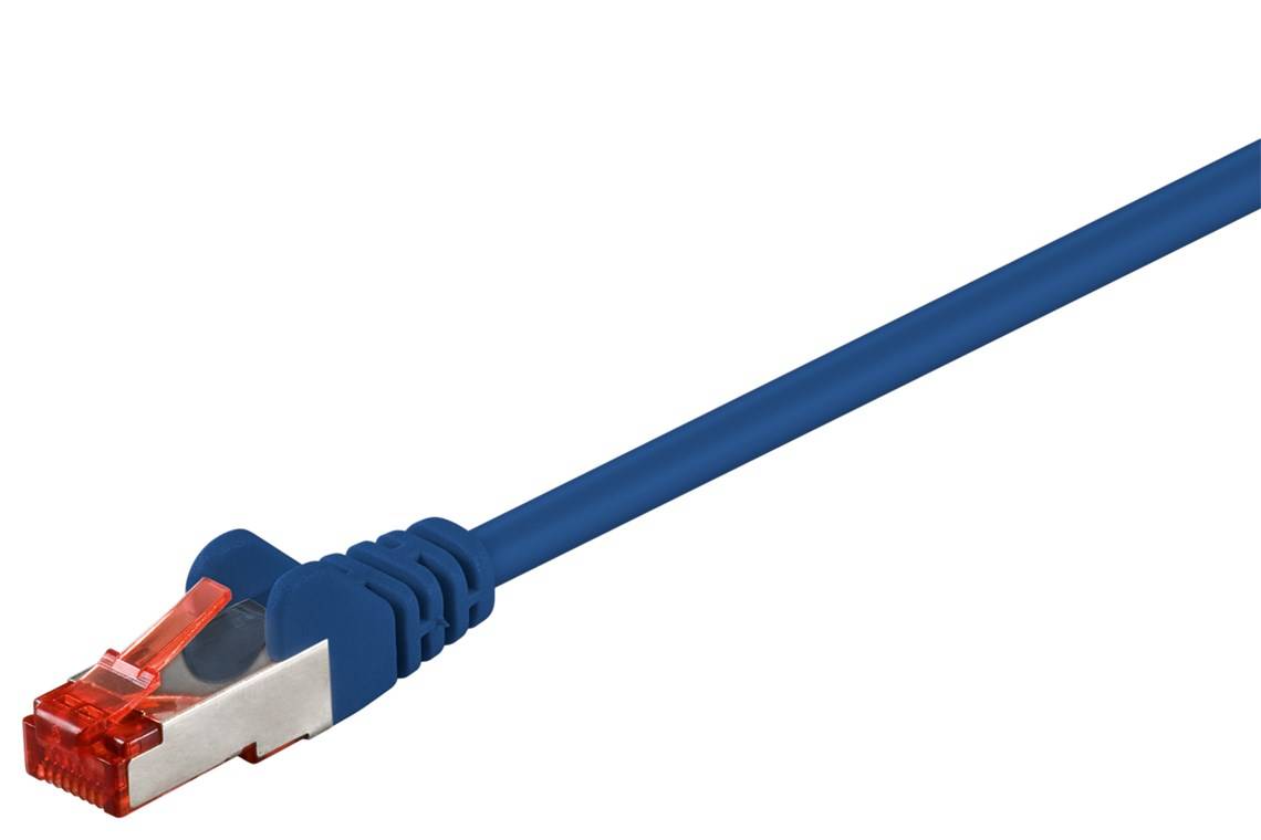 Goobay CAT 6 Patchkabel, S/FTP (PiMF), Blau 3 m