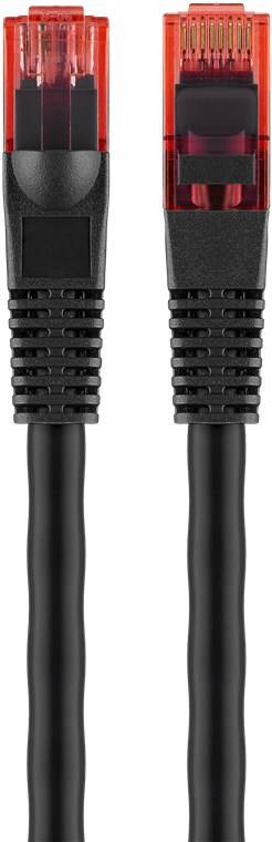 Goobay CAT 6 Outdoor-Patchkabel, U/UTP, Schwarz 40 m