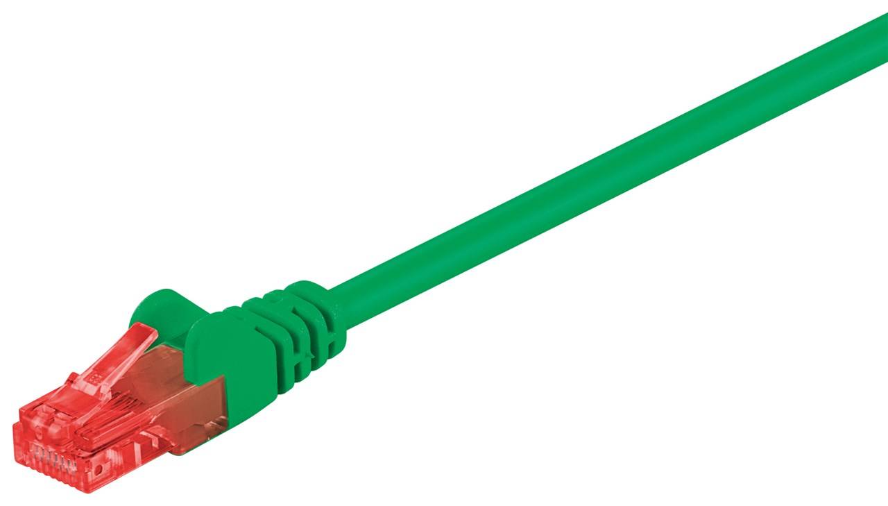 Goobay CAT 6 Patchkabel, U/UTP, Grün 2 m