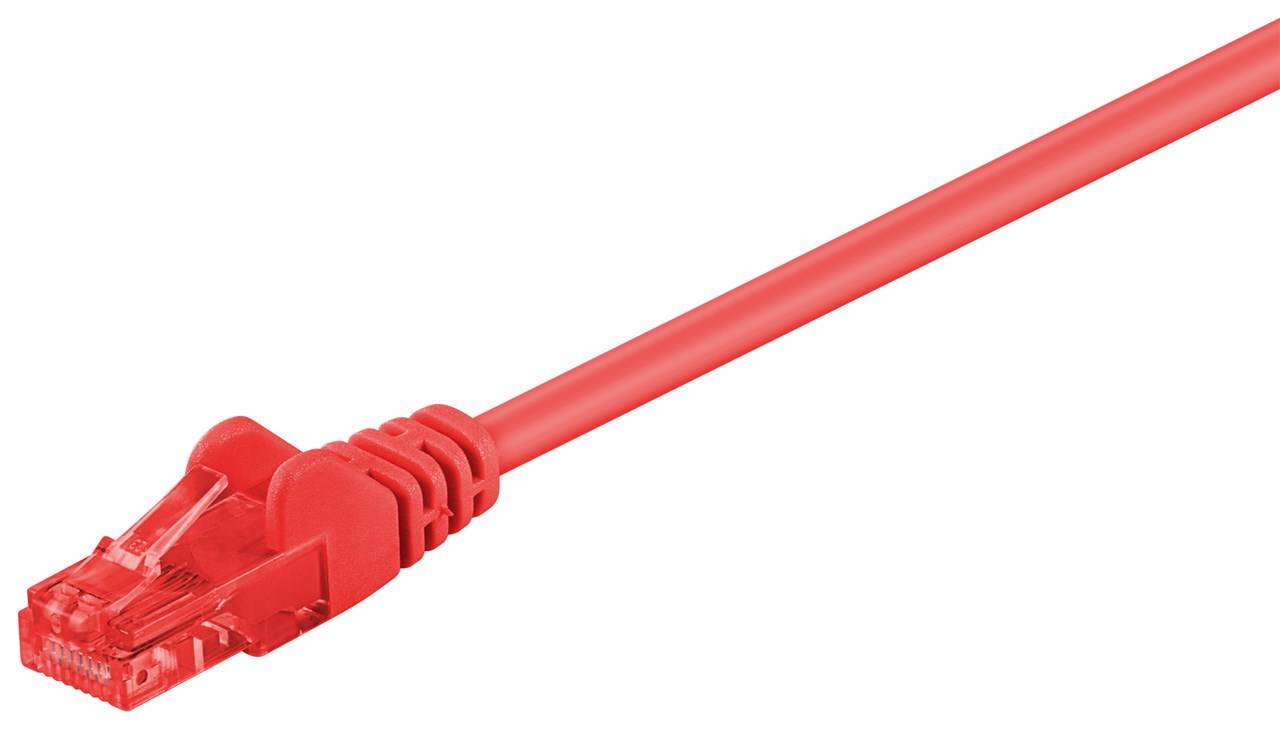 Goobay CAT 6 Patchkabel, U/UTP, Rot 3 m