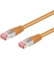 Goobay CAT 6 S/FTP CU 10m Orange - Kabel - Netzwerk - SFTP - 10 m - RJ-45 - low-