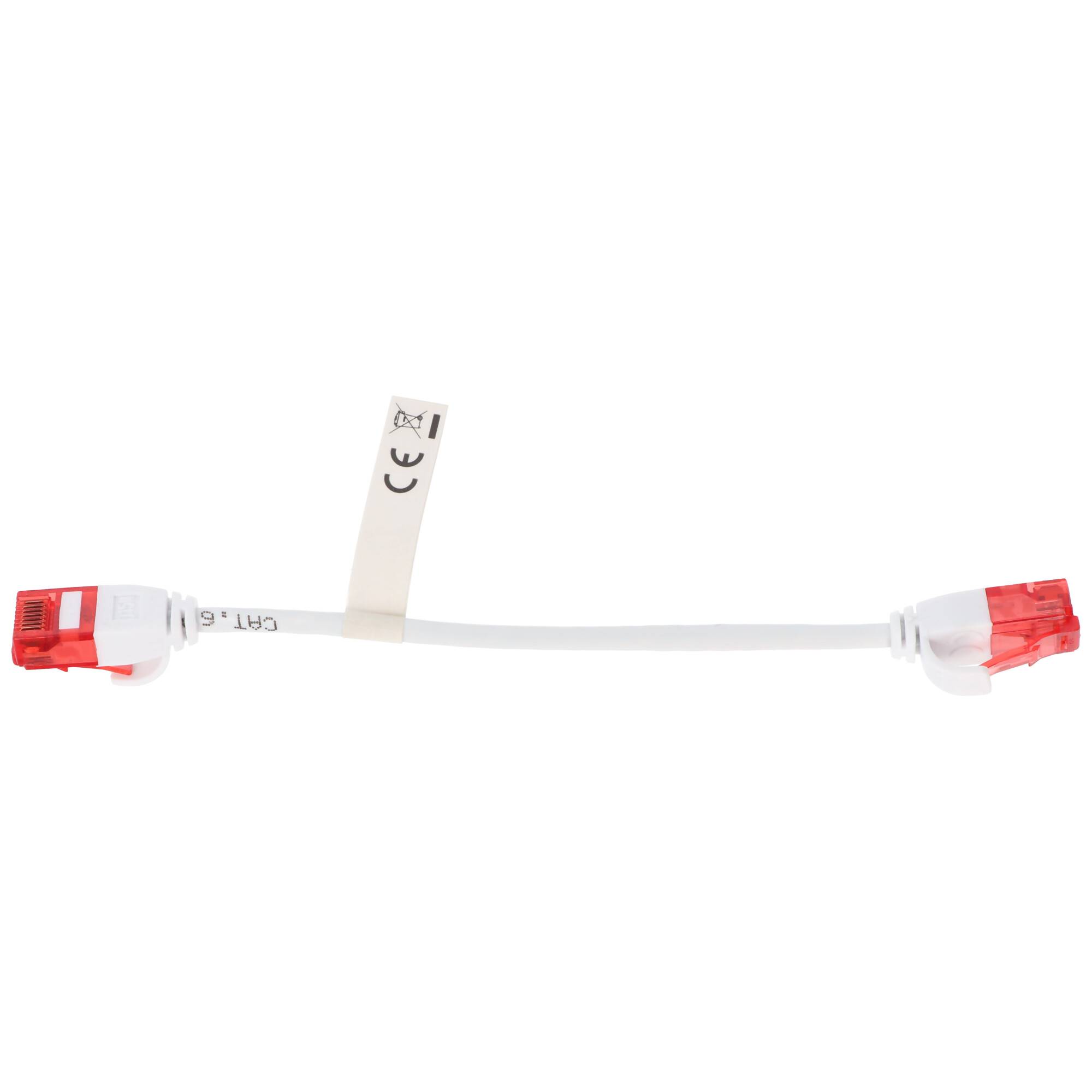 Goobay CAT 6 Slim-Patchkabel, U/UTP, weiß