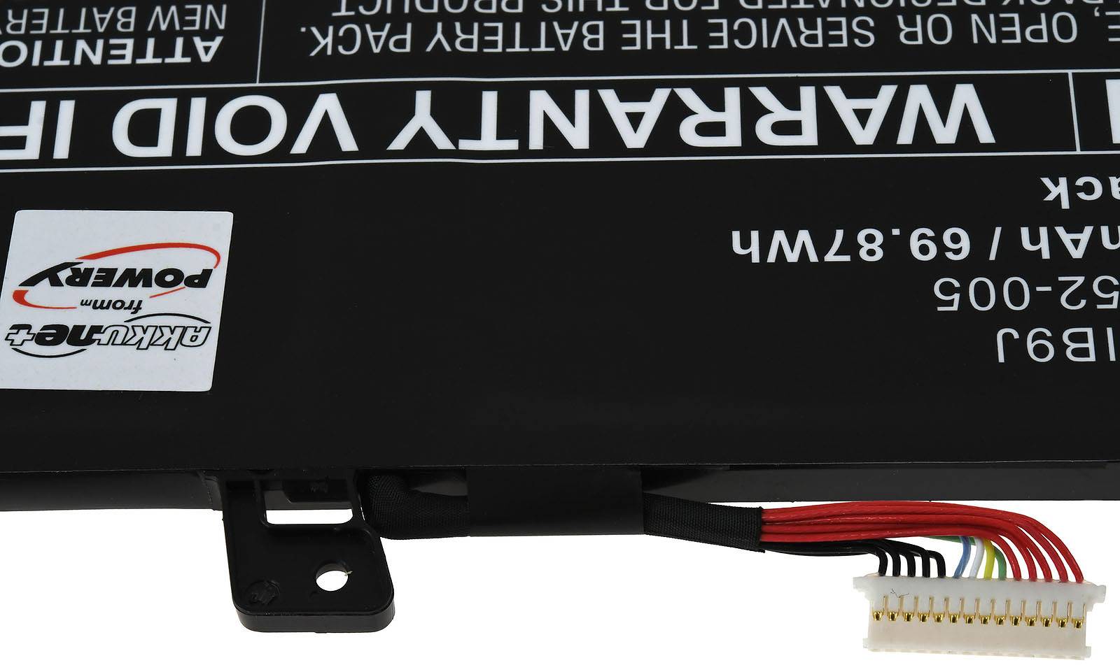 Powery Akku für Laptop HP EliteBook x360 1040 G7 8WA61AV, 7,72V, Li-Polymer