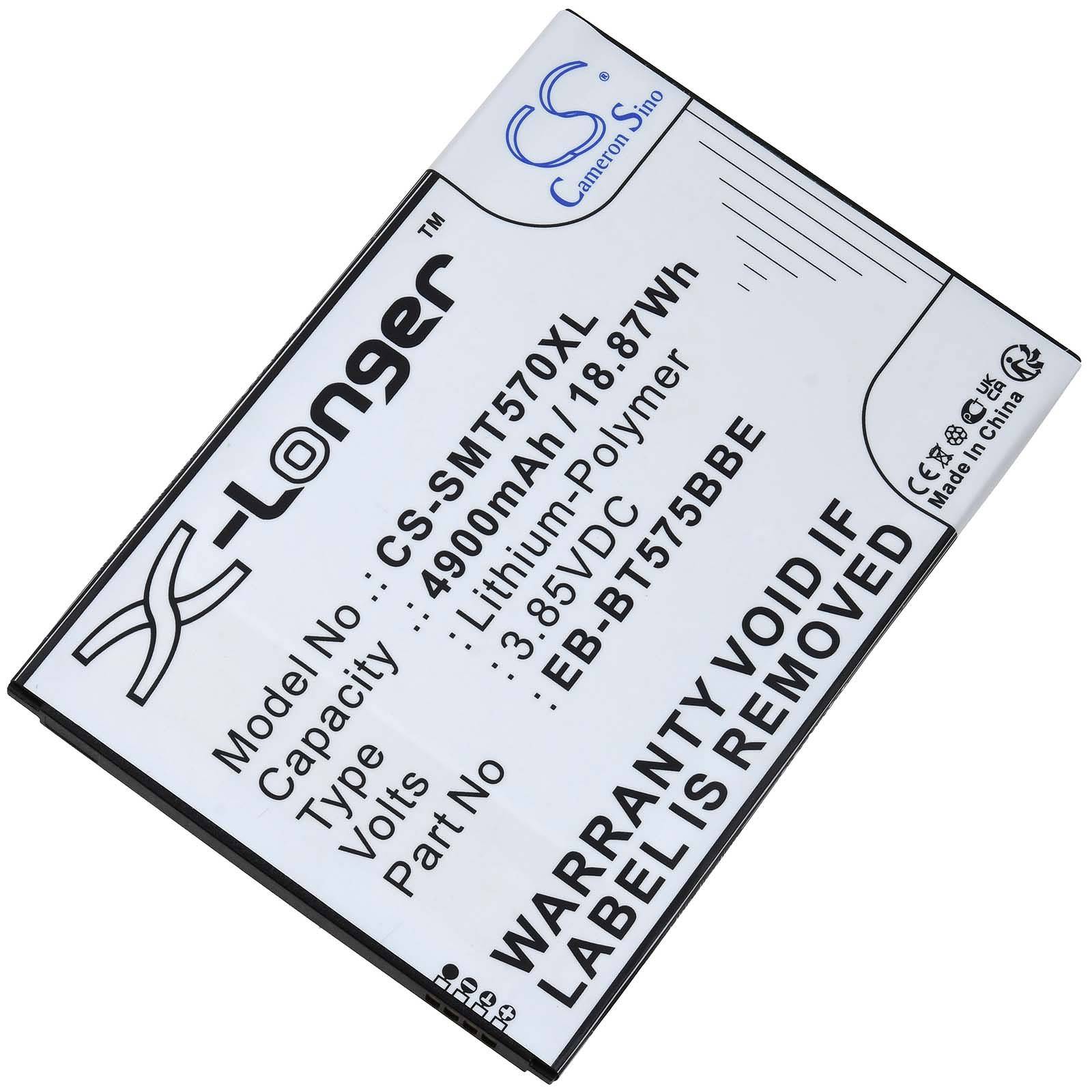 Powery Akku passend für Samsung Galaxy Tab Active 3 8.0 2020, SM-T570, Typ EB-BT575BBE, 3,85V, Li-Polymer