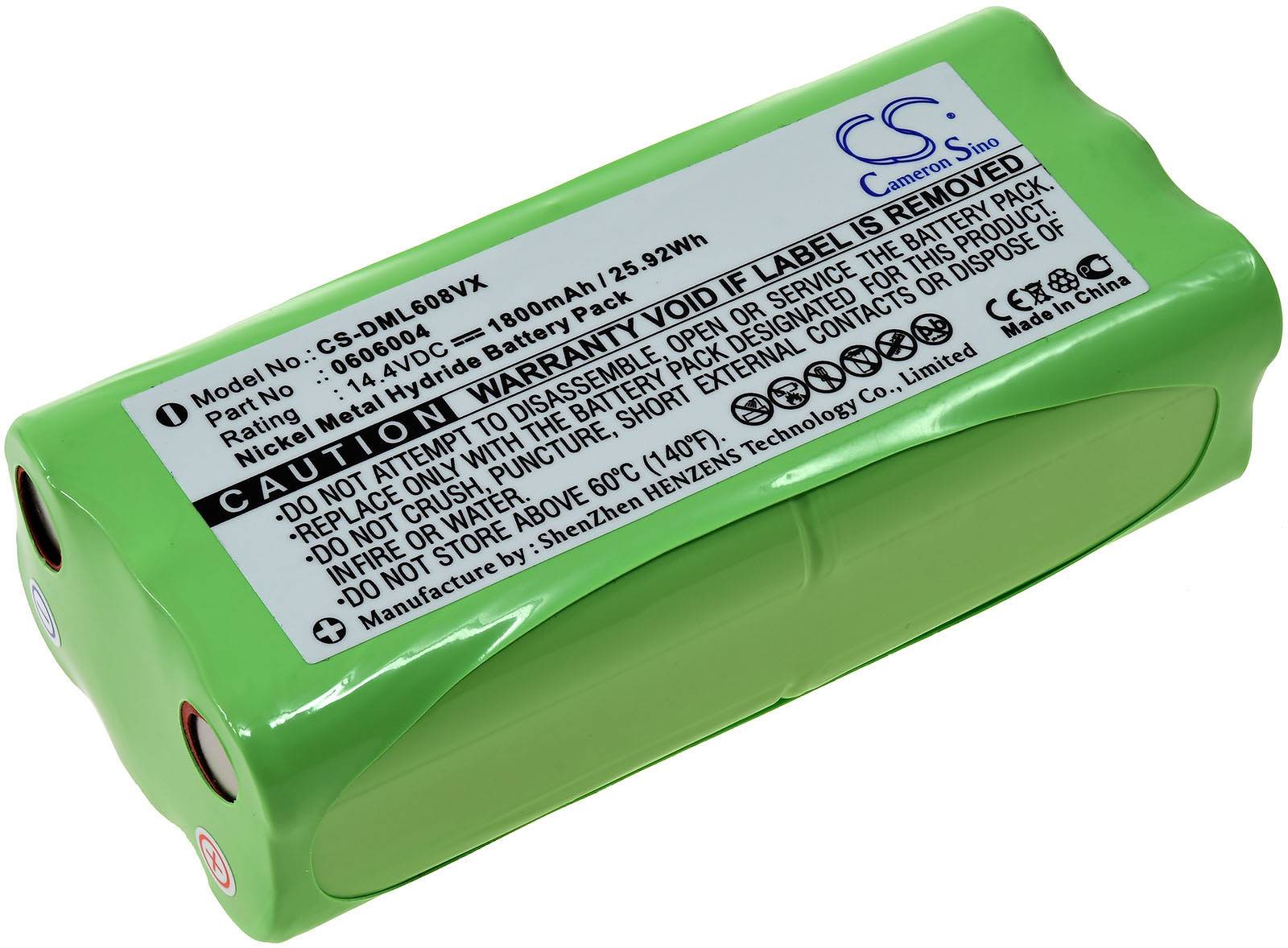 Powery Akku für Saugroboter Taurus Striker Mini Aspirador 079710, 14,4V, NiMH