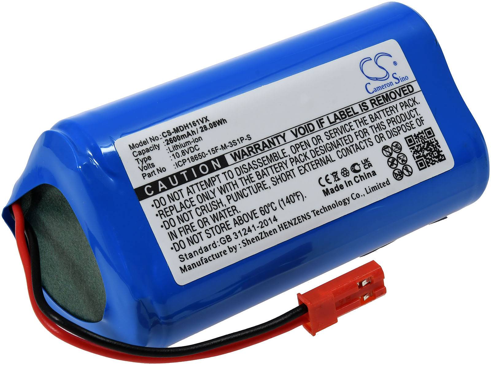 Powery Akku für Saugroboter Easyhome SR3001, 10,8V, Li-Ion