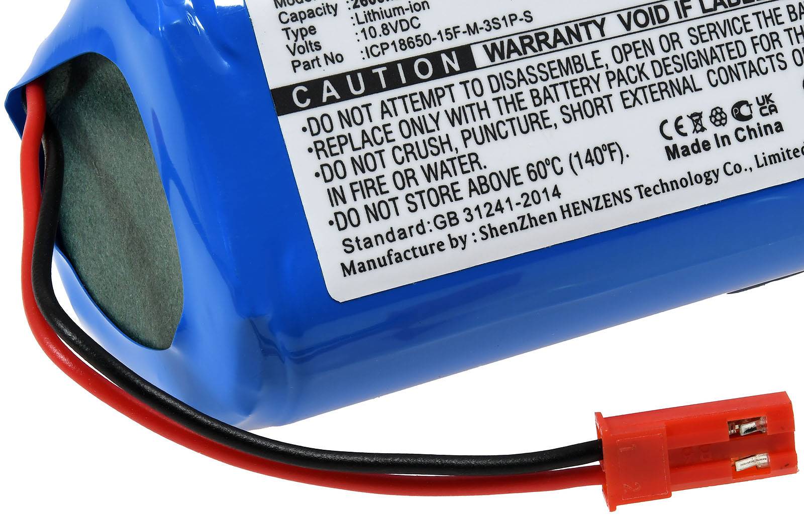 Powery Akku für Saugroboter Easyhome SR3001, 10,8V, Li-Ion