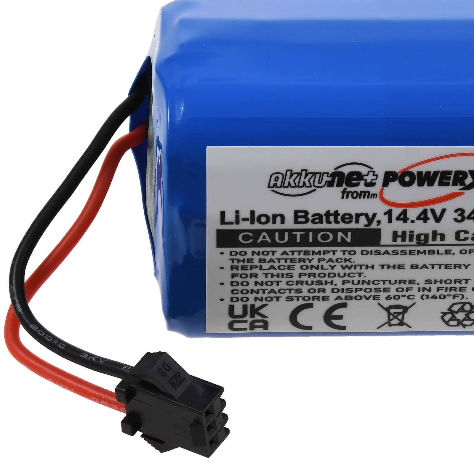 Powery Powerakku für Saugroboter Ecovacs Deebot DH43, 14,8V, Li-Ion