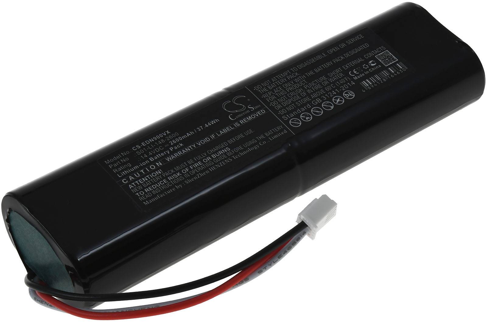 Powery Akku kompatibel mit Ecovacs Typ S09-LI-148-3200, 14,4V, Li-Ion