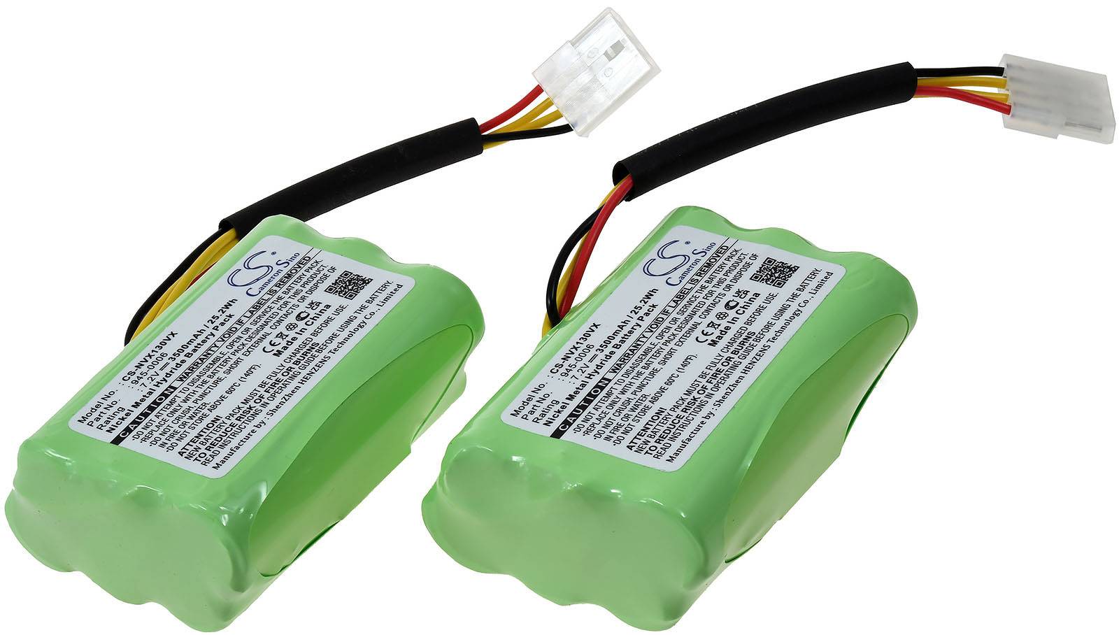 Powery 2 Akkus für Saugroboter Neato XV-14, XV-15, XV-21 / Akkusauger Vorwerk VX100 / Typ 945-0006, 7,2V, NiMH