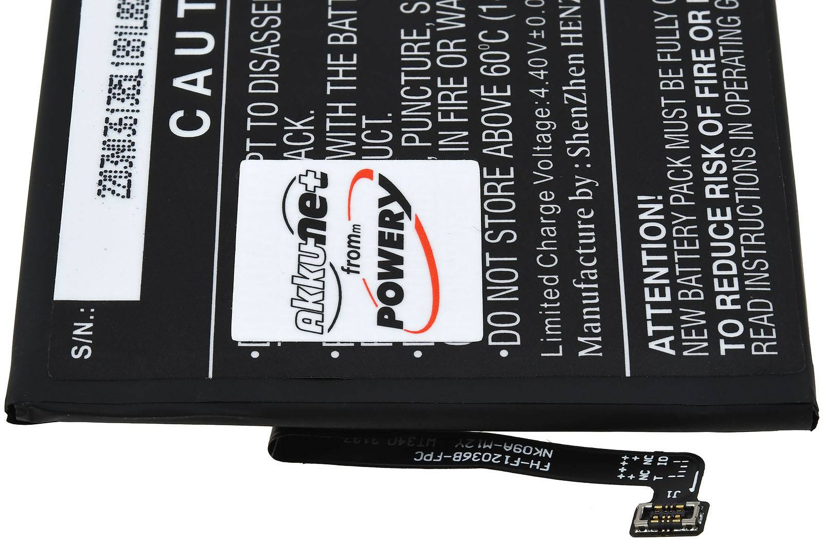 Powery Akku passend für Handy, Smartphone Nokia G10, G20, TA-1388, Typ WT340, 3,85V, Li-Polymer