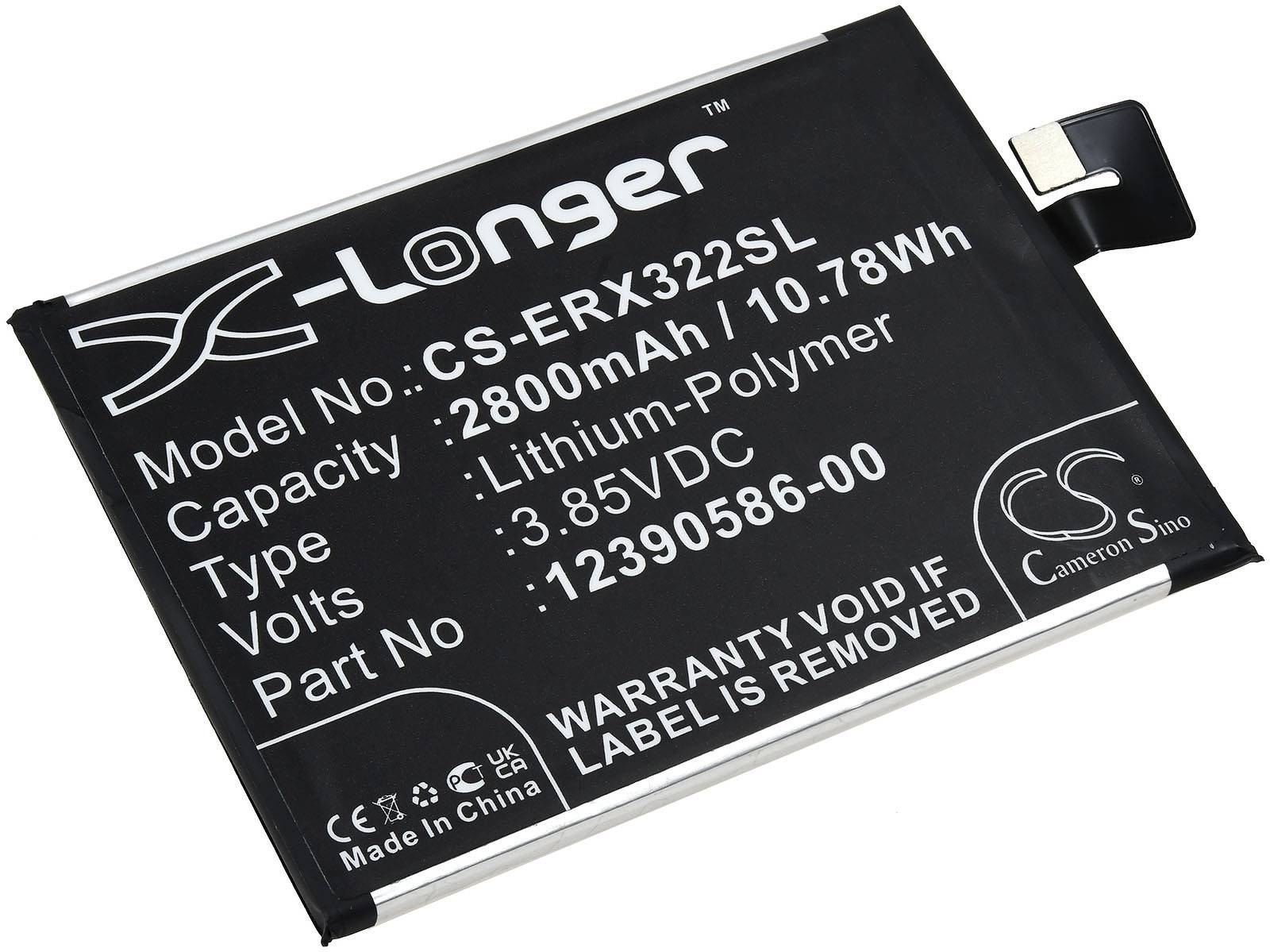 Powery Akku passend für Handy, Smartphone Sony Xperia 10 Plus, i4213, Typ 12390586-00, 3,85V, Li-Polymer