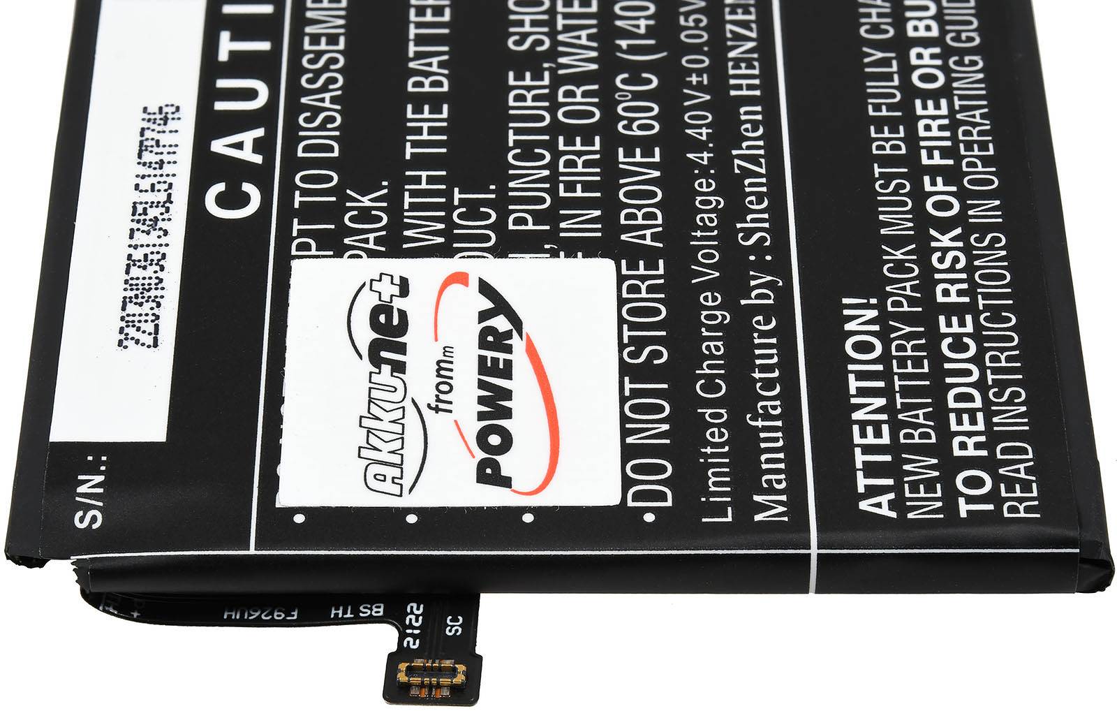 Powery Akku passend für Smartphone, Handy Xiaomi Poco X3 NFC, M2007J20CG, Typ BN57, 3,85V, Li-Polymer