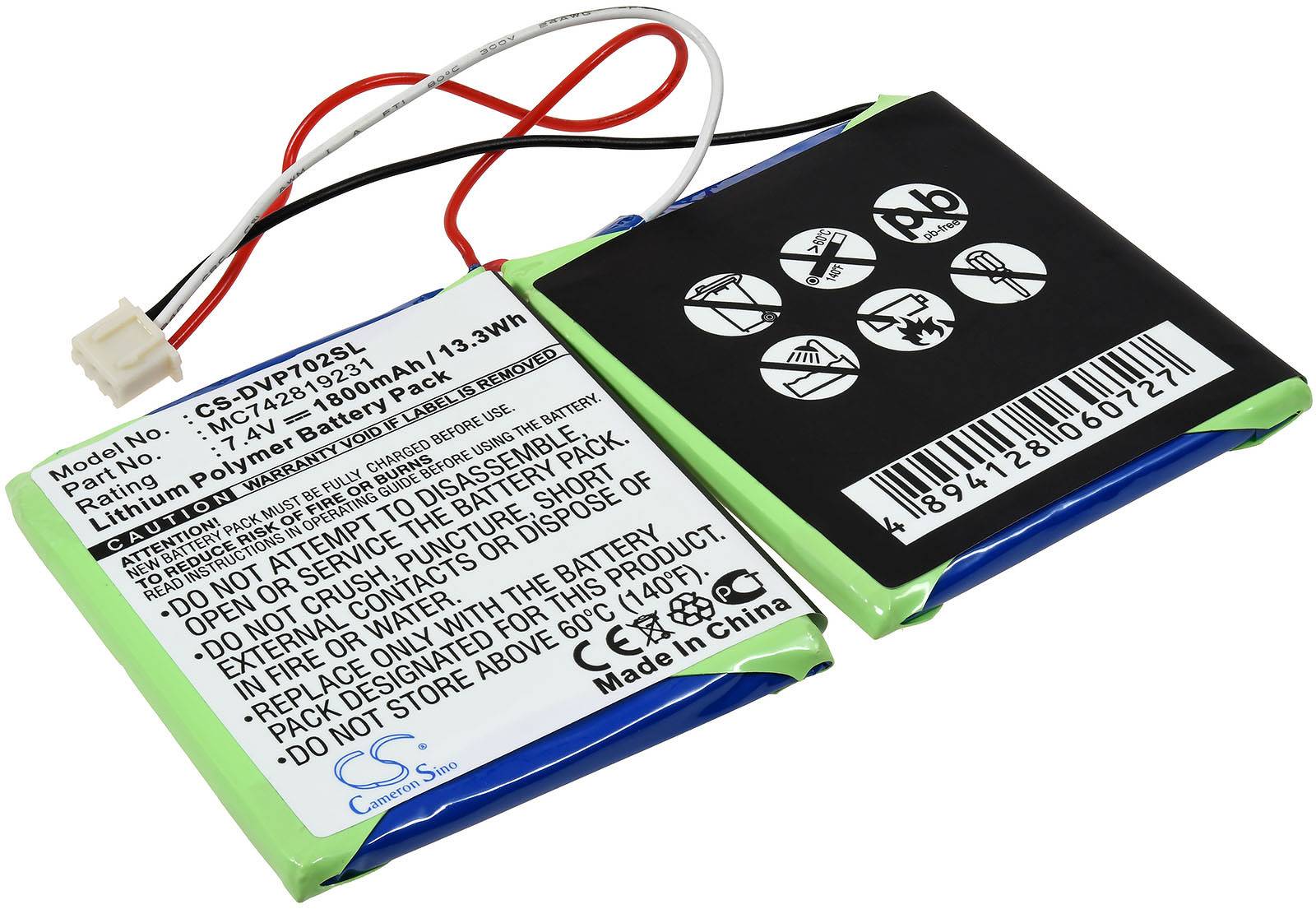 Powery Akku kompatibel mit Dual Typ MC742819231, 7,4V, Li-Polymer